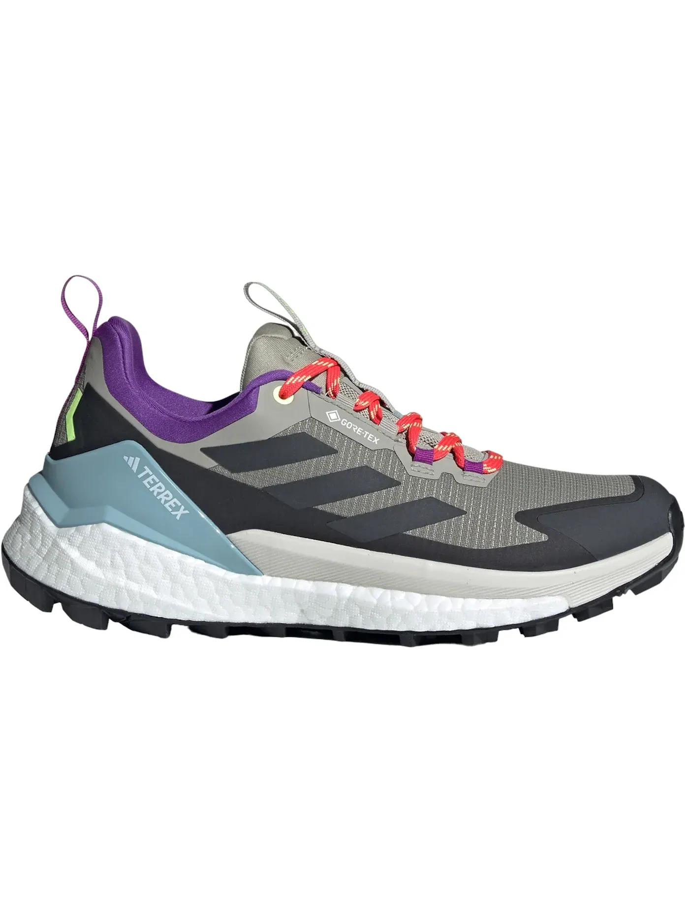 Женские кроссовки для активного отдыха Adidas Terrex Free Hiker 2.0 Low Gore-Tex — изображение 1 из 1, черный фиолетовый