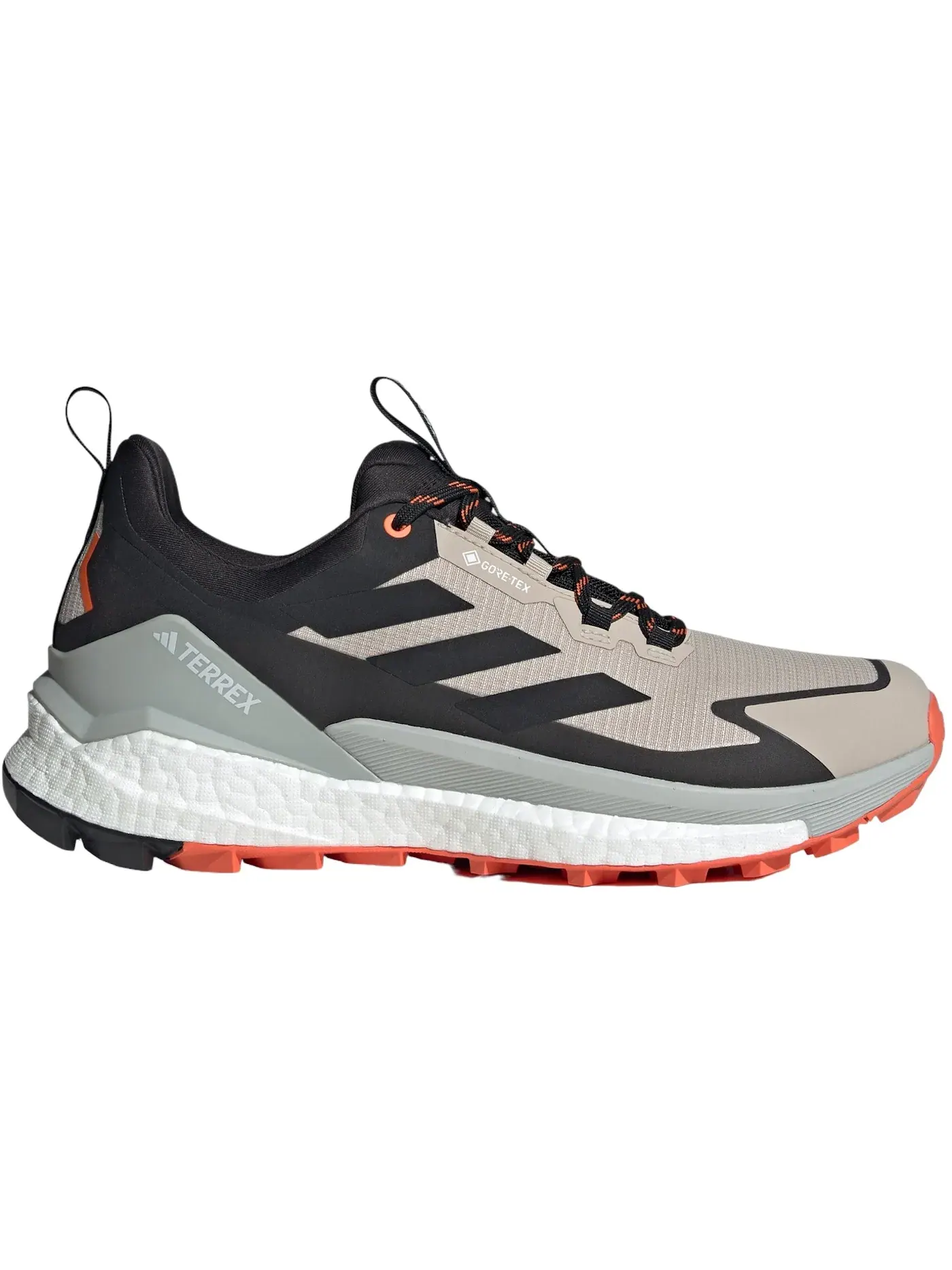 Мужские кроссовки для трейлраннинга Terrex Free Hiker 2.0 Low Gore-Tex Adidas — изображение 1 из 1, бежевый черный оранжевый