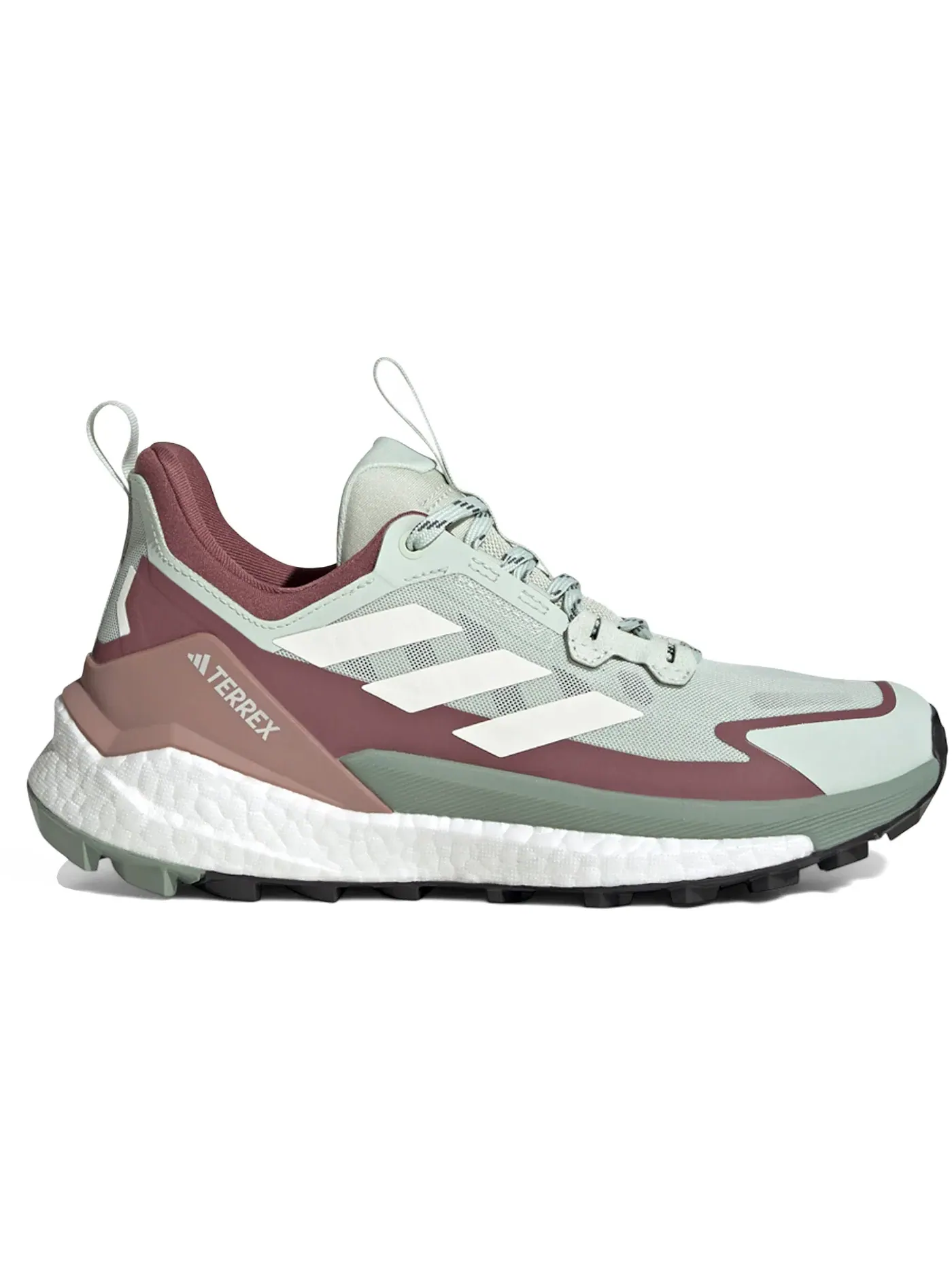 Женские кроссовки для трейлраннинга Adidas Terrex Free Hiker 2.0 Low — изображение 1 из 1, зеленый/белый/бордовый
