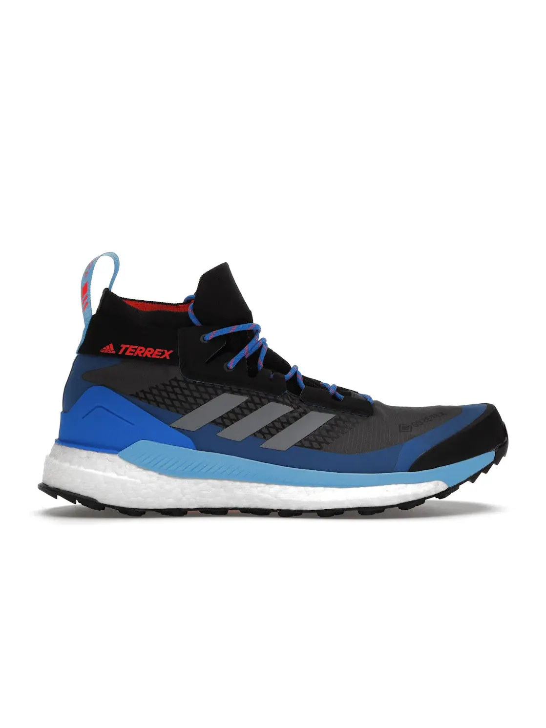 Мужские кроссовки для трейла с технологией Gore-Tex Adidas Terrex Free Hiker Gore-Tex — изображение 1 из 4, серый/серый/синий