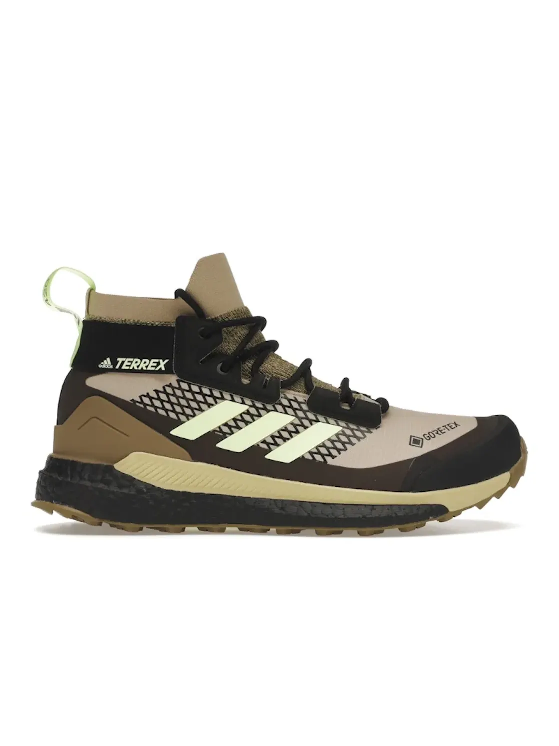 Мужские кроссовки для активного отдыха Adidas Terrex Free Hiker Gore-Tex — изображение 1 из 4, желтый/черный