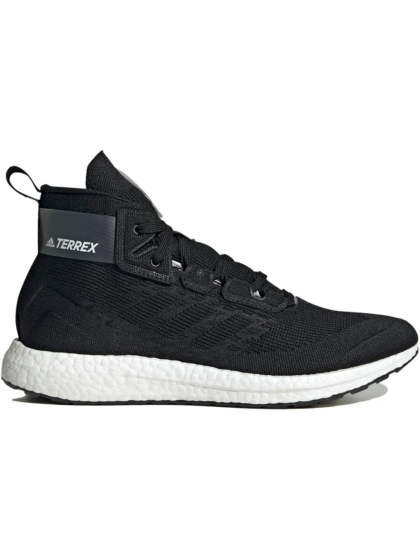 Унисекс кроссовки для треккинга с длинным шнурком Adidas Terrex Free Hiker — изображение 1 из 1, черный черный белый