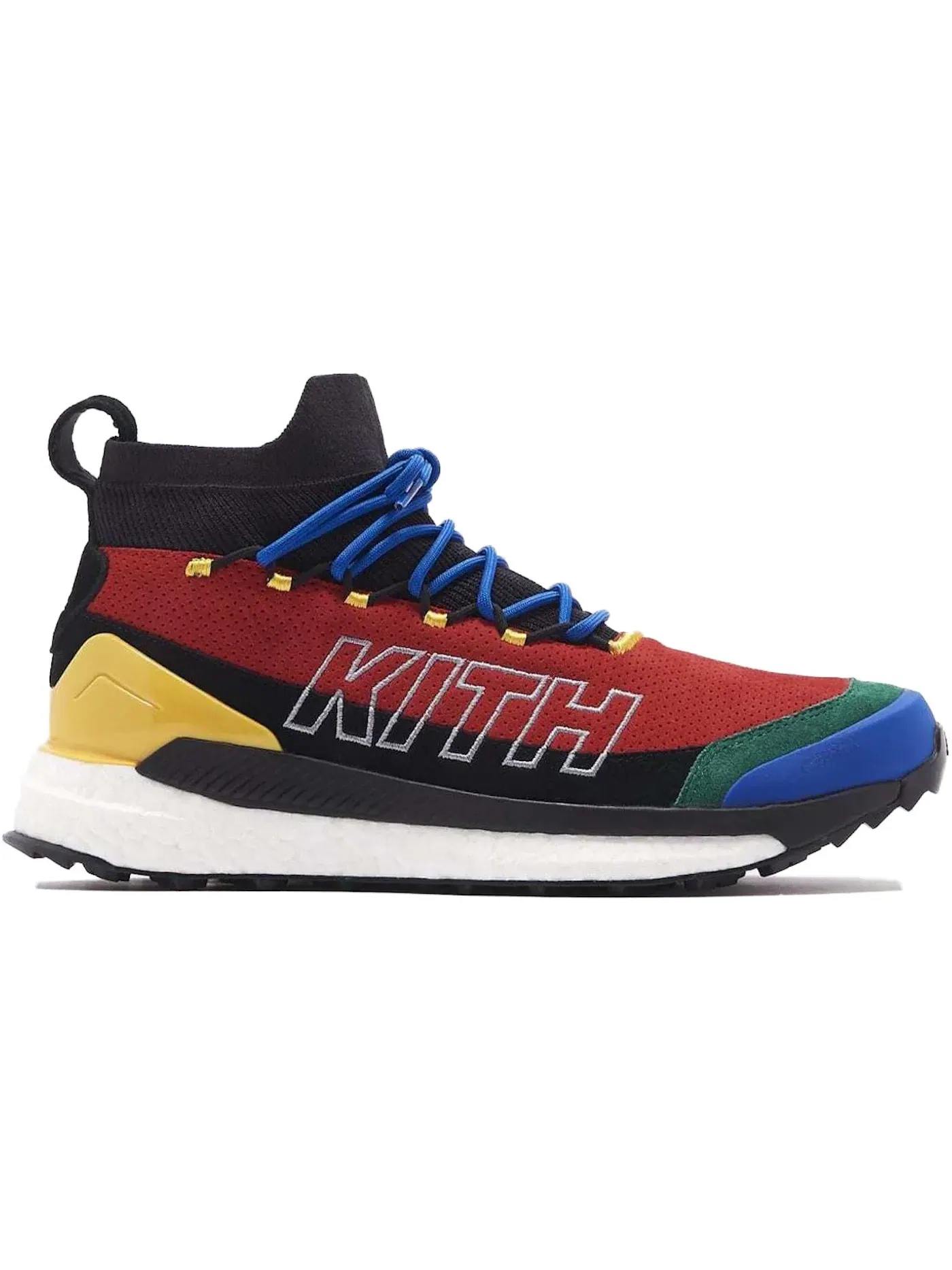 Мужские кроссовки для трейла Adidas Terrex Free Hiker MC — изображение 1 из 1, черный/красный/желтый