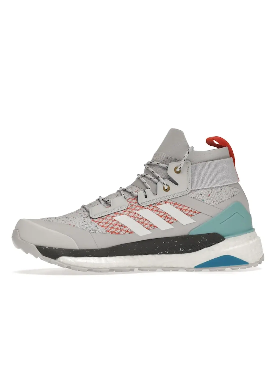 Мужские кроссовки для треккинга Adidas Terrex Free Hiker Parley — изображение 3 из 4, серый белый оранжевый