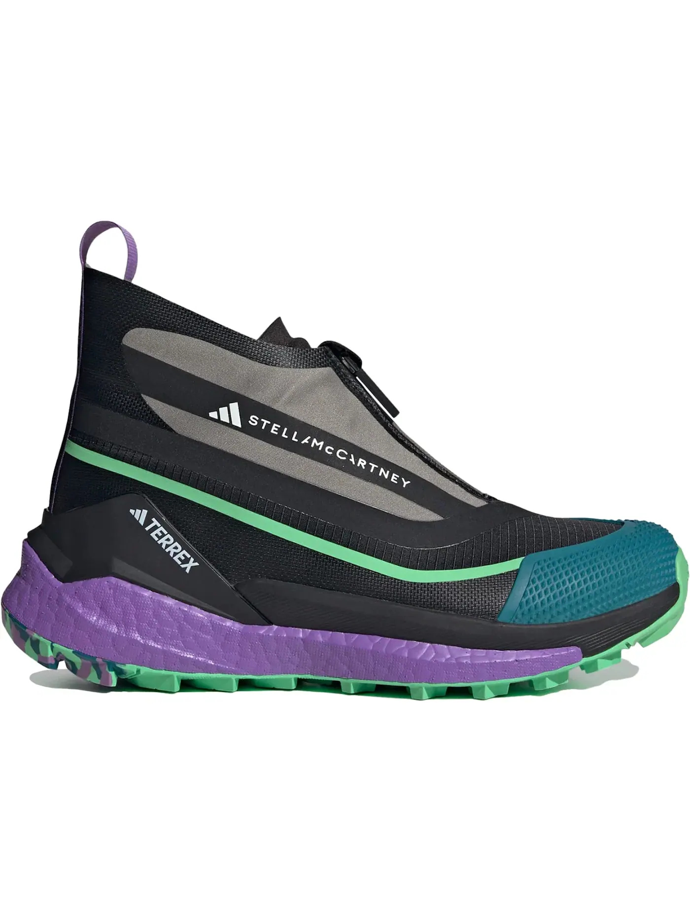 Мужские кроссовки для трейла Terrex Free Hiker Adidas — изображение 1 из 1, черный/зеленый/глубокий
