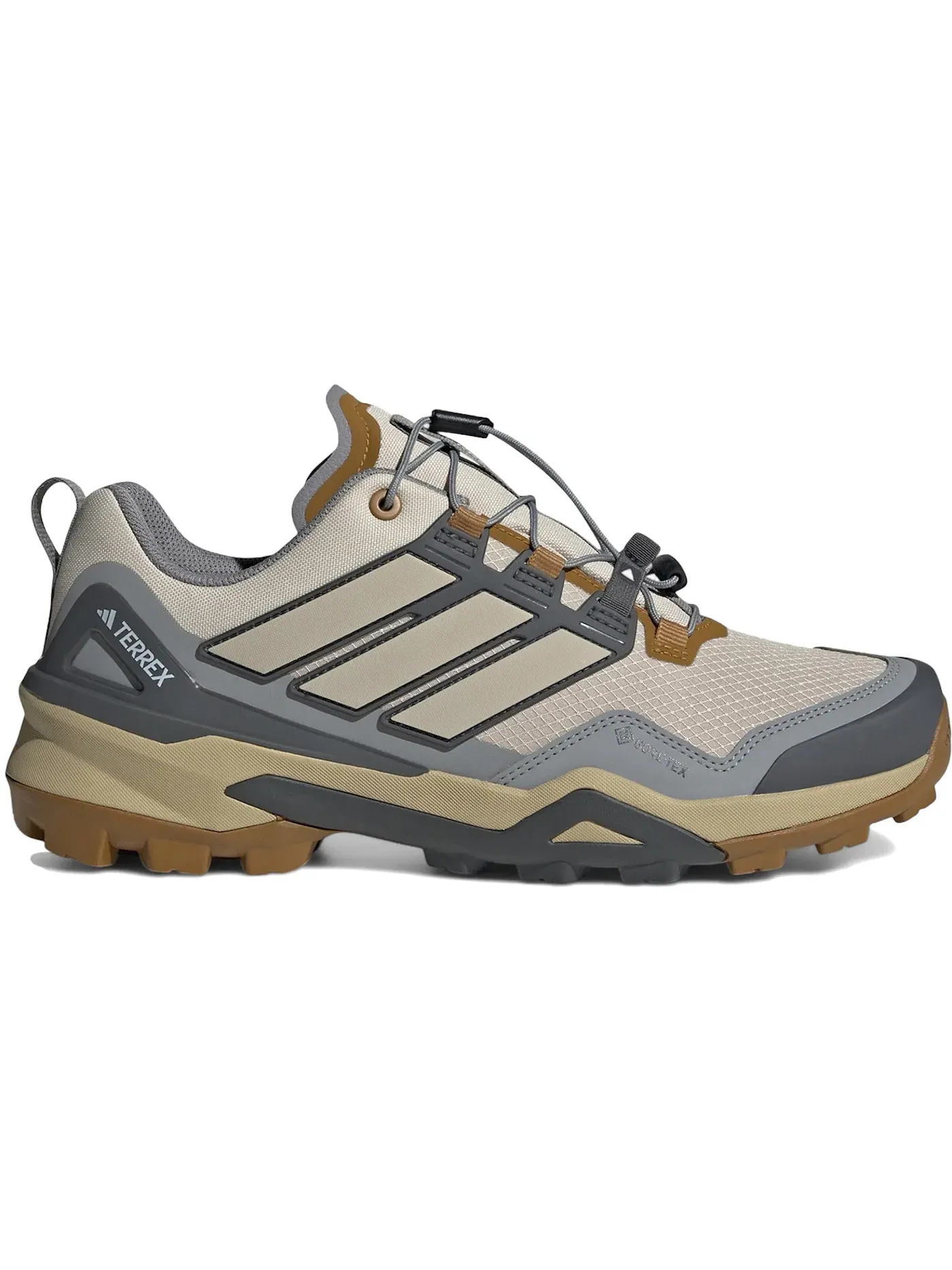 Мужские кроссовки для бега с мембраной Gore-Tex Adidas Terrex Skychaser Gore-Tex — изображение 1 из 1, бежевый бежевый серый