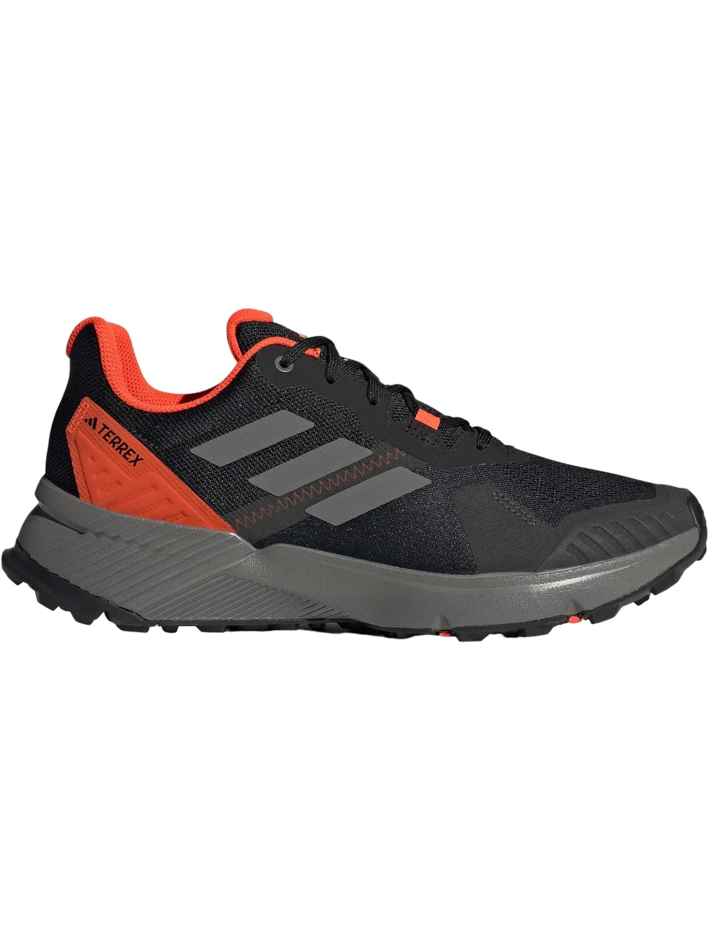 Мужские кроссовки для трейлраннинга Adidas Terrex Soulstride Trail — изображение 1 из 1, черный серый красный
