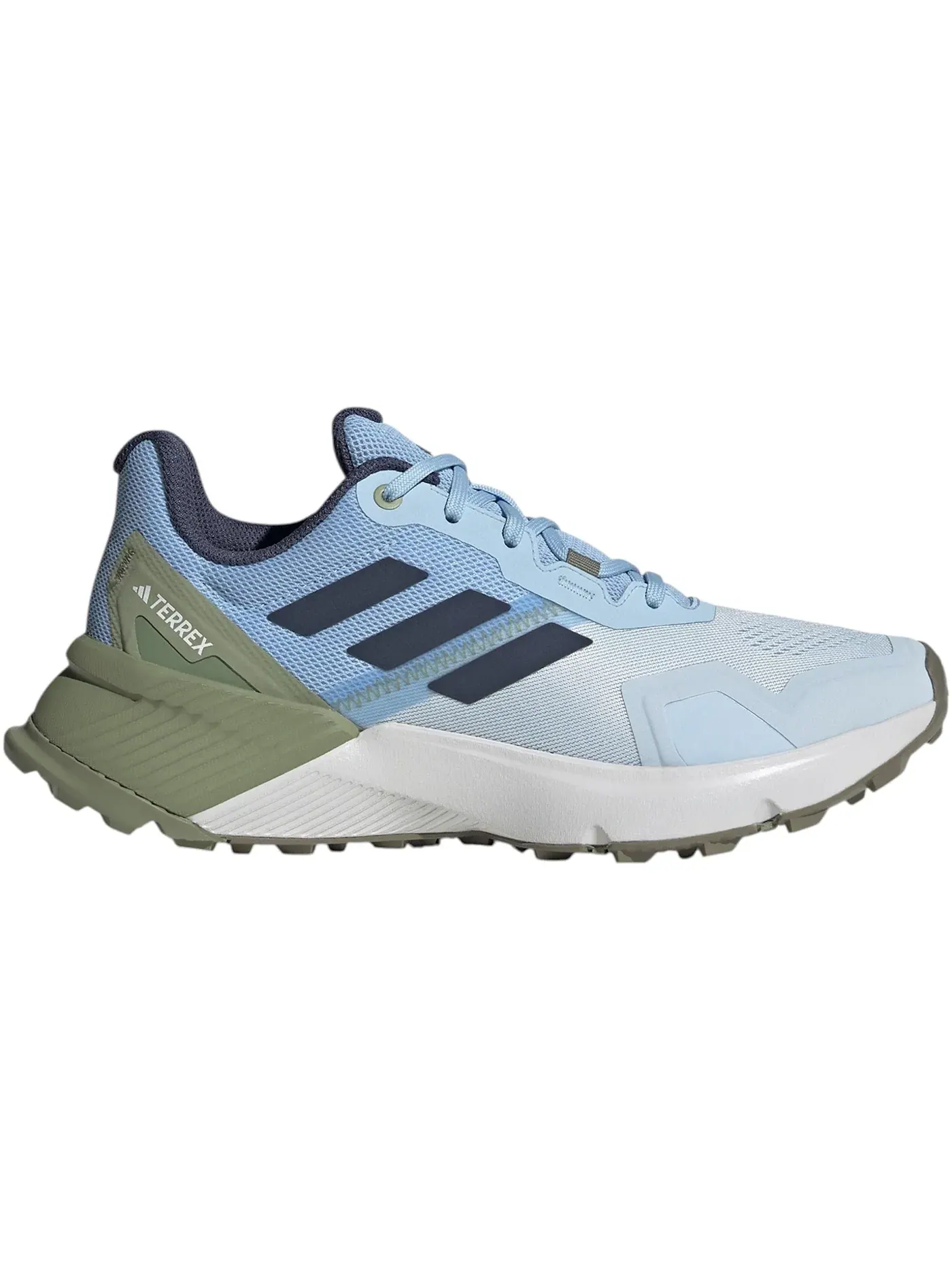 Женские кроссовки для трейла с длинным шнурованием Adidas Terrex Soulstride Trail — изображение 1 из 1, темно-синий/зеленый