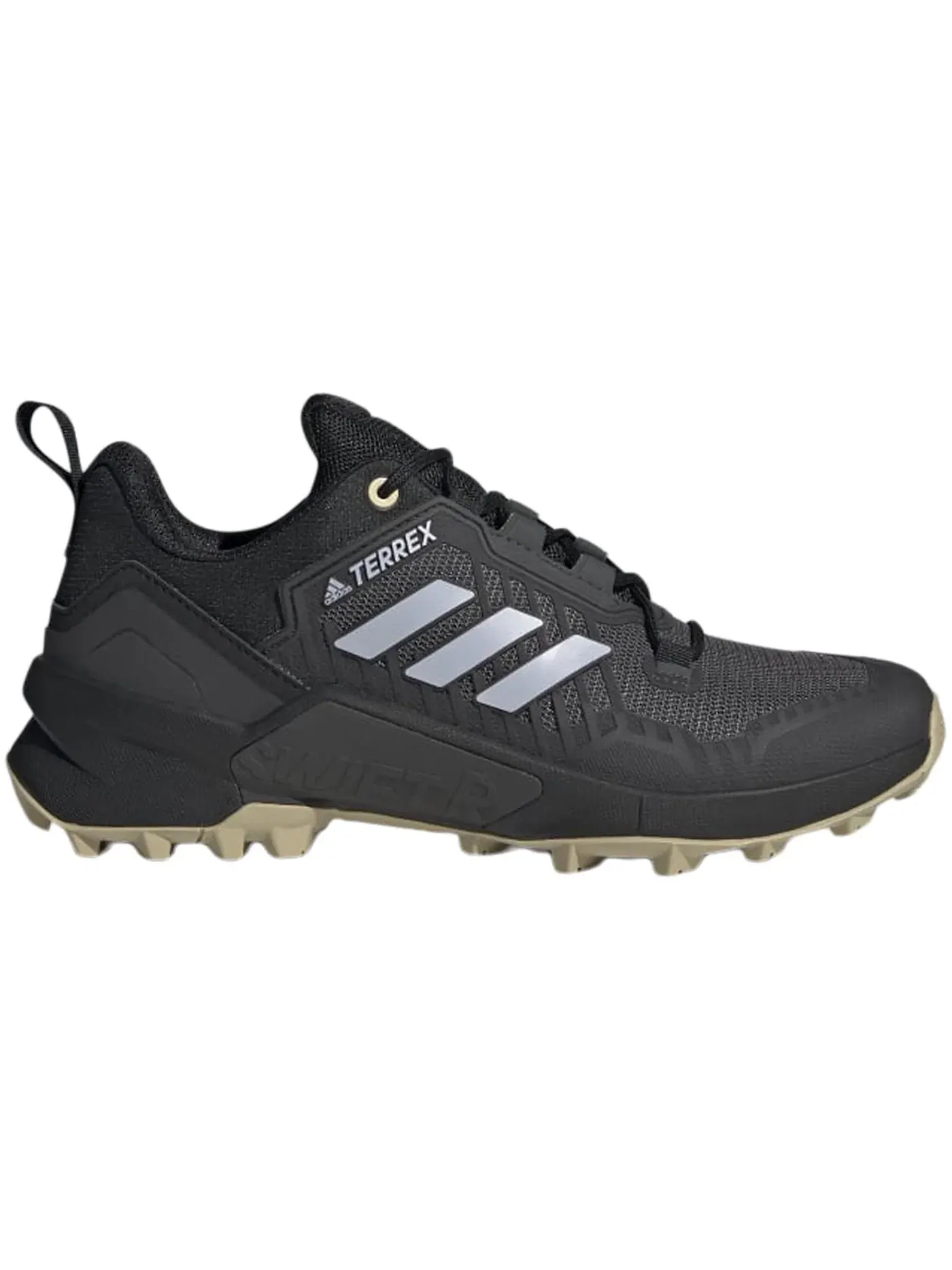 Женские кроссовки для трейл-бега с низким профилем Adidas Terrex Swift R3 Low — изображение 1 из 1, черный серебристый серый