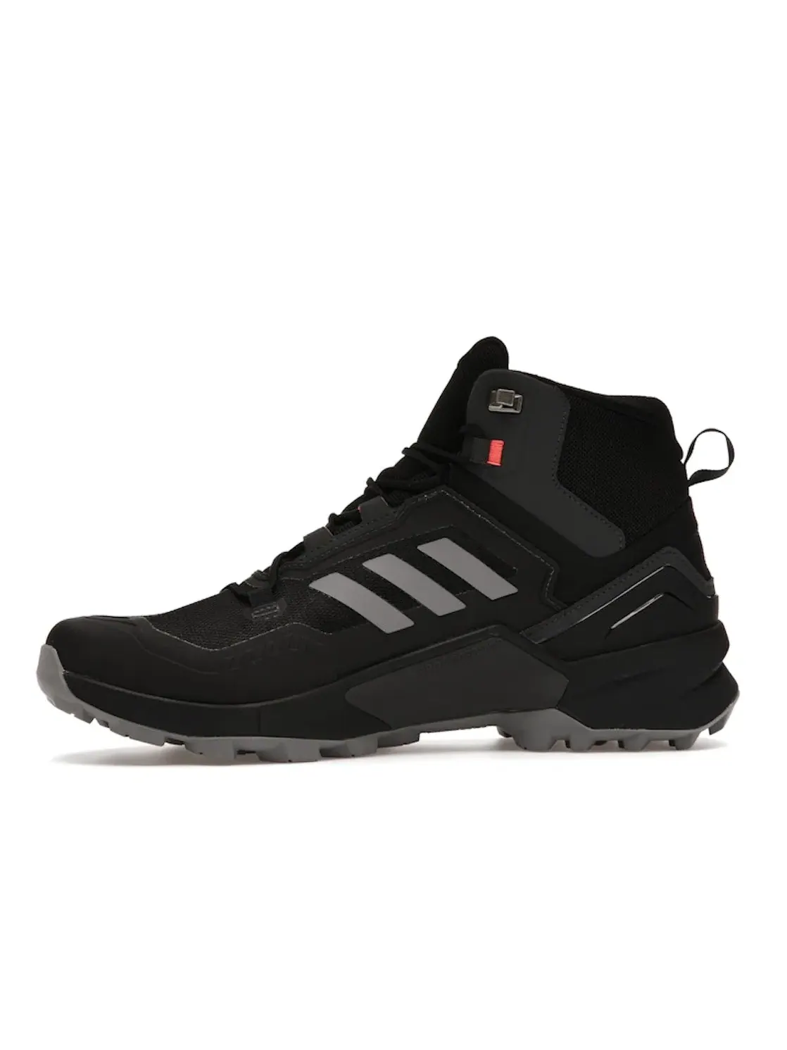 Мужские кроссовки для бега с высоким берцем Terrex Swift R3 Mid GTX Adidas — изображение 3 из 4, черный/серый/красный