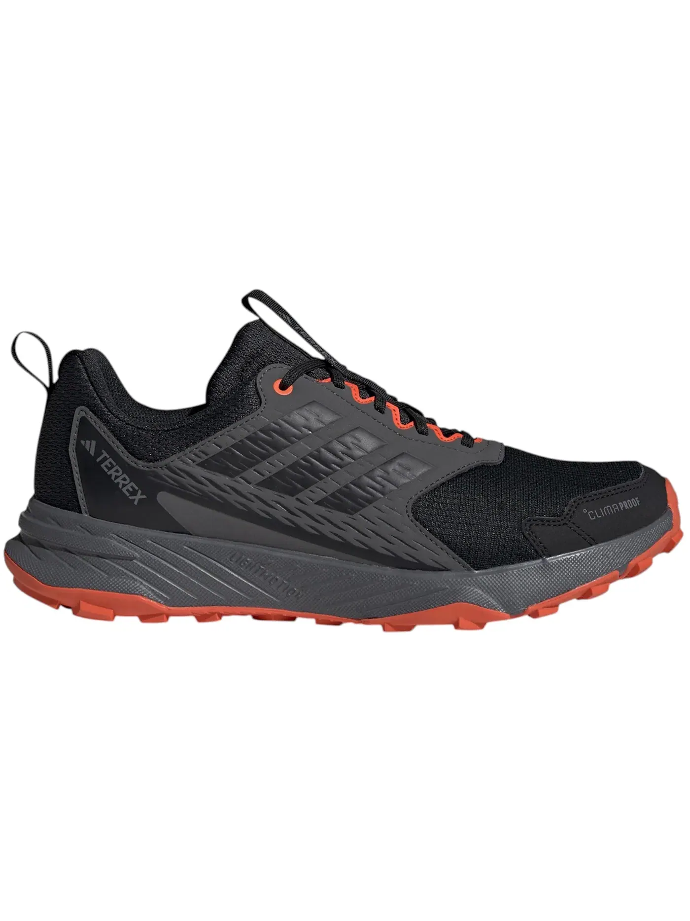 Мужские кроссовки для трейла с мембраной Climaproof Adidas Terrex Tracefinder 2 — изображение 1 из 1, черный/черный/оранжевый