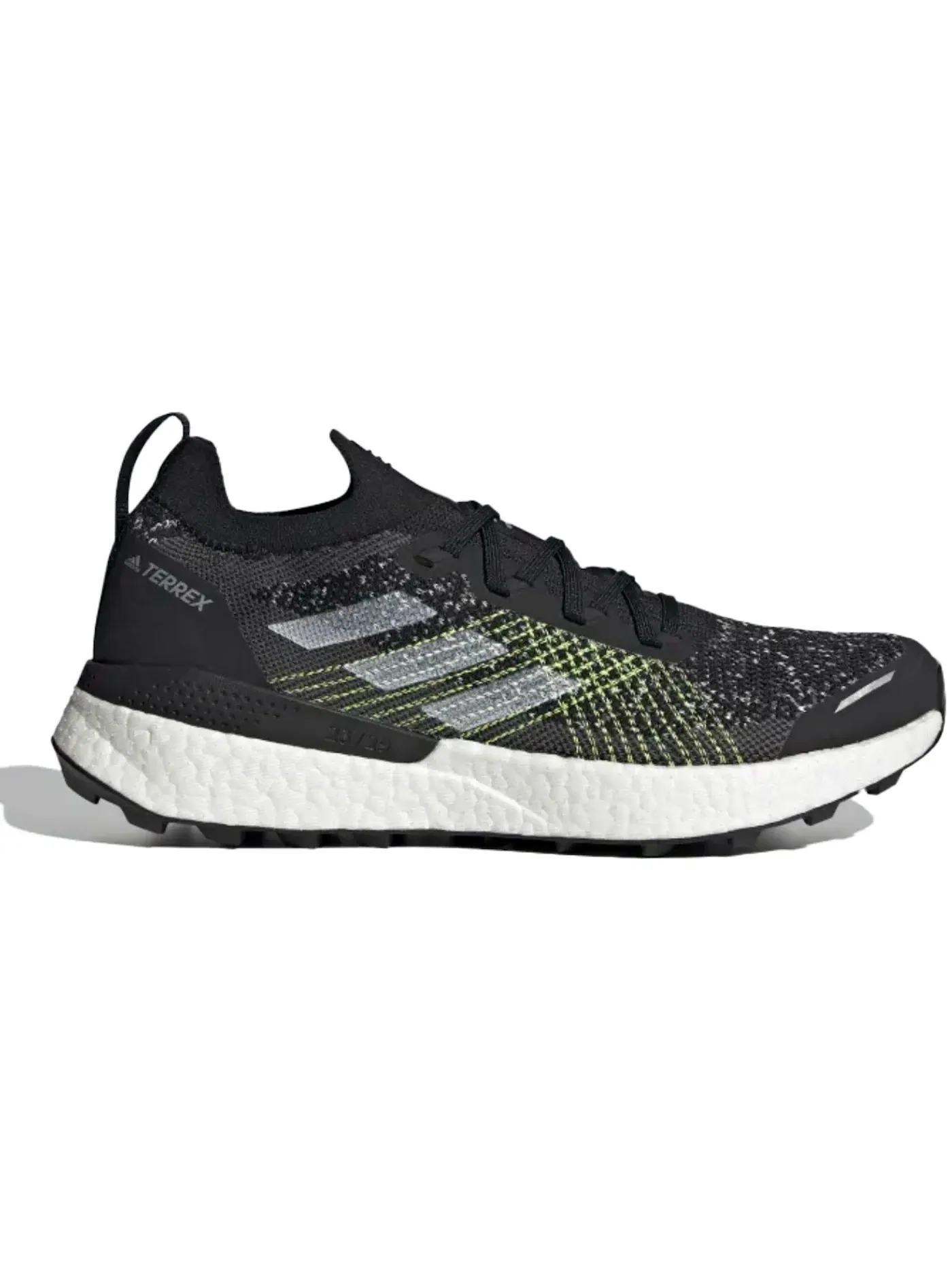 Мужские кроссовки для трейлраннинга Adidas Terrex Two Ultra Trail — изображение 1 из 1, черный/белый/желтый