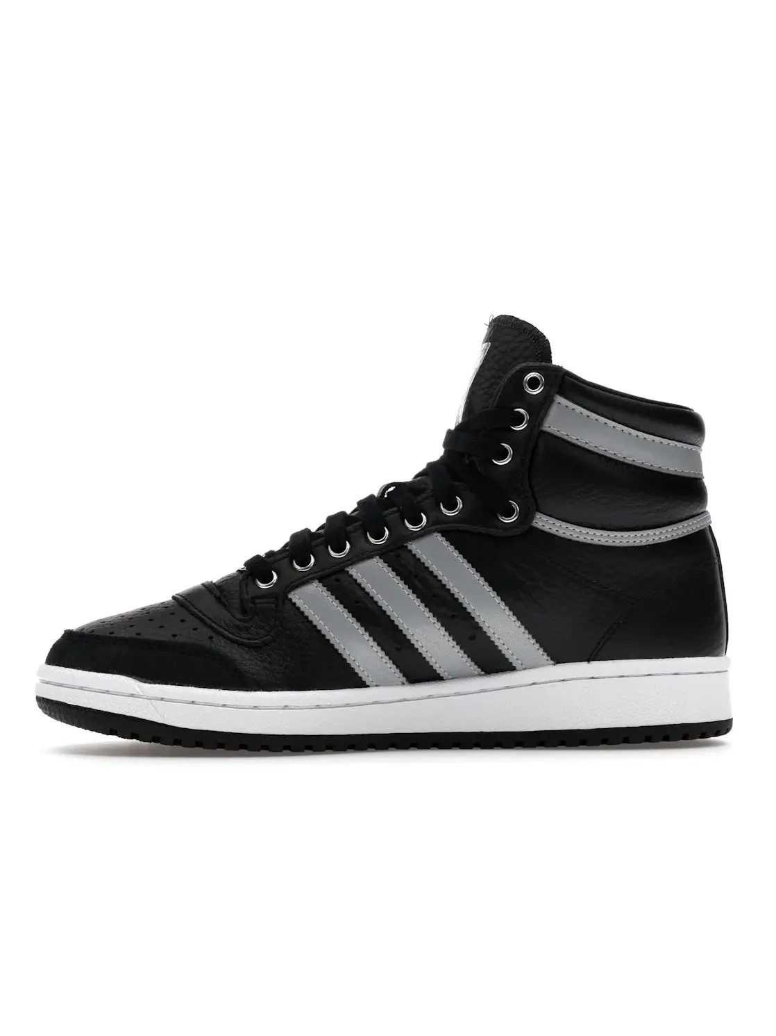 Мужские кроссовки Lifestyle с принтом Adidas Top Ten Hi — изображение 3 из 4, черный/серебристый/белый