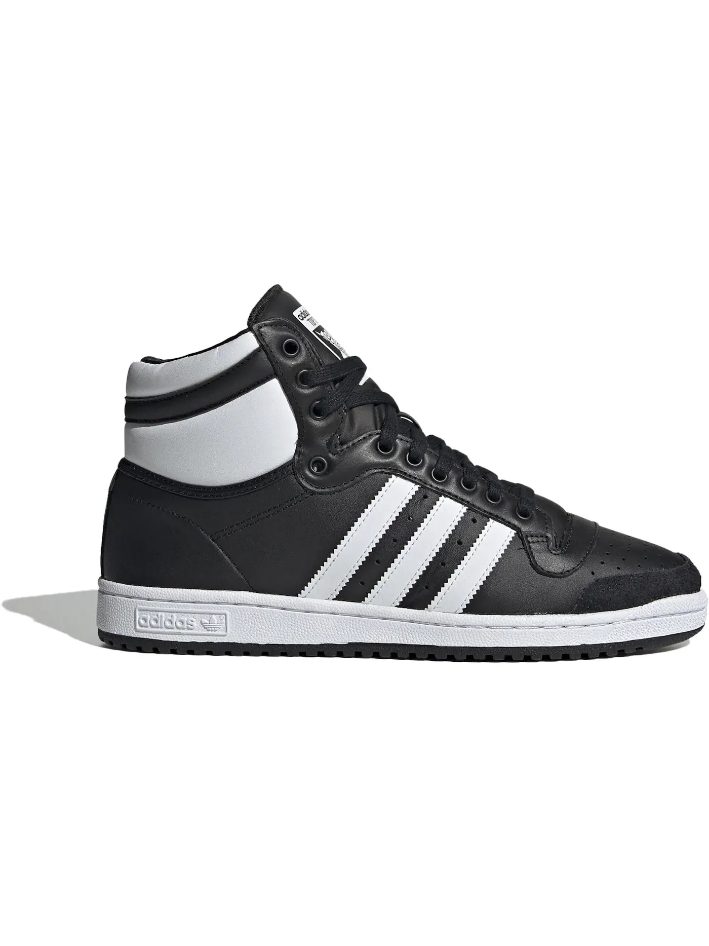 Мужские кроссовки с высоким верхом Adidas Top Ten Hi — изображение 1 из 1, черный/белый/черный