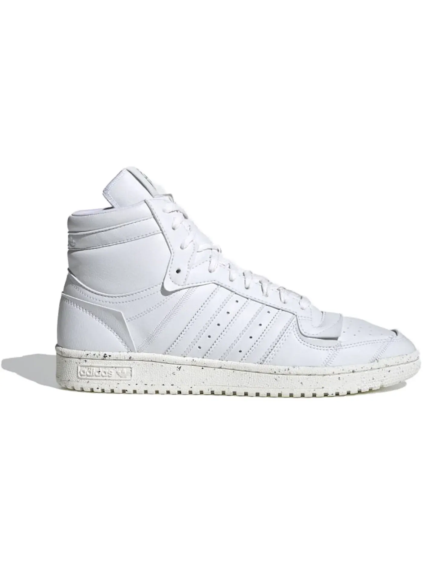 Мужские кроссовки Lifestyle Top Ten Hi Adidas — изображение 1 из 1, белый/белый/зеленый