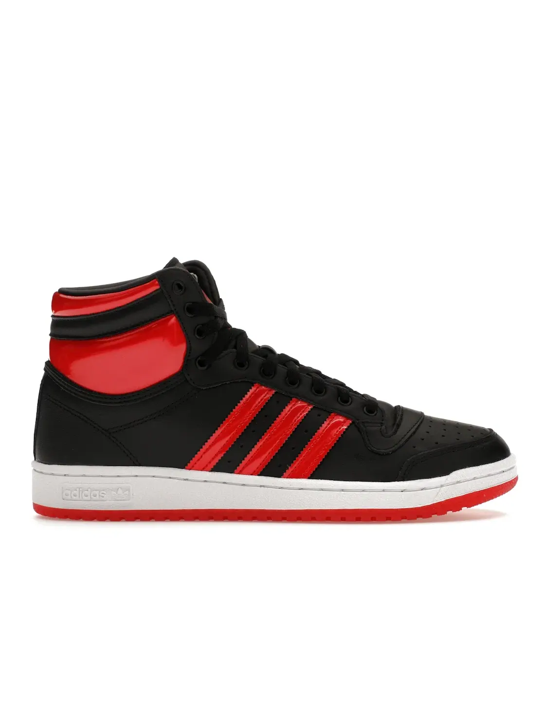 Мужские кроссовки Lifestyle Top Ten Hi Adidas — изображение 1 из 4, черный/красный/белый