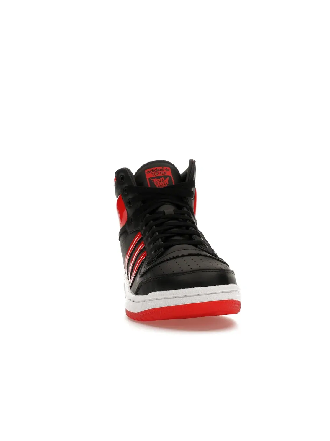 Мужские кроссовки Lifestyle Top Ten Hi Adidas — изображение 2 из 4, черный/красный/белый