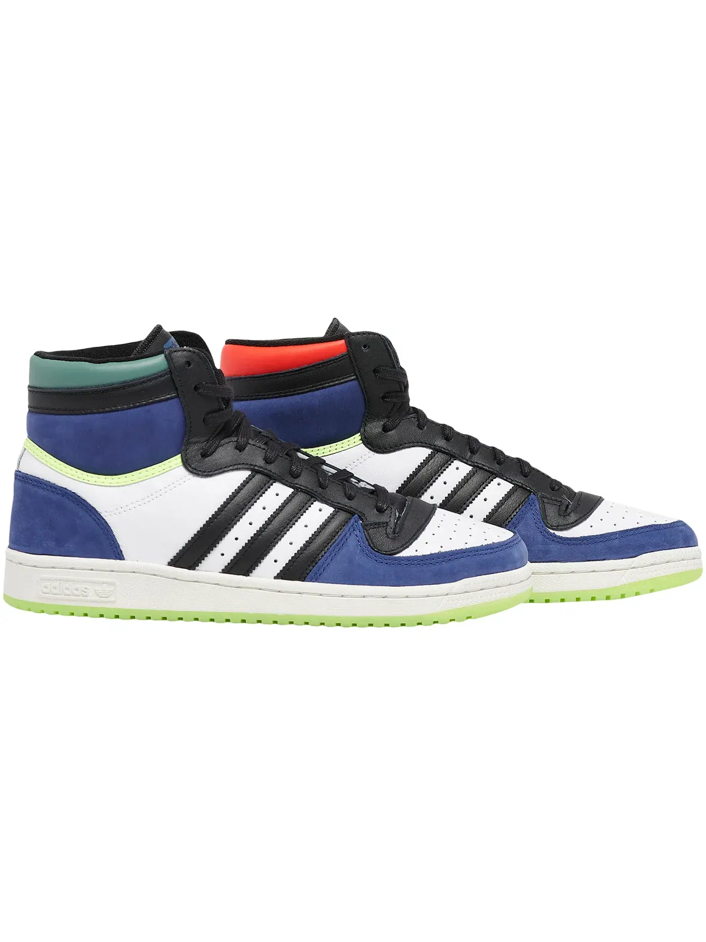 Мужские кроссовки Lifestyle Adidas Top Ten Hi — изображение 1 из 1, индиго/черный/-желтый
