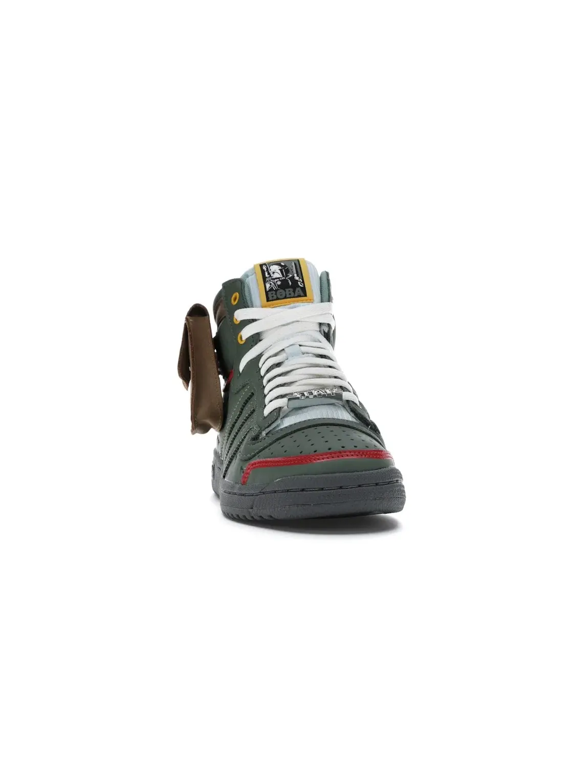 Мужские кроссовки кожаные с принтом Top Ten Hi Adidas — изображение 2 из 4, зеленый зеленый