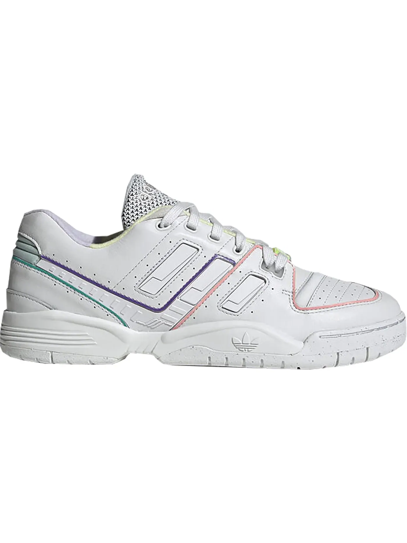 Мужские кроссовки Lifestyle Torsion Comp Adidas — изображение 1 из 1, белый желтый фиолетовый