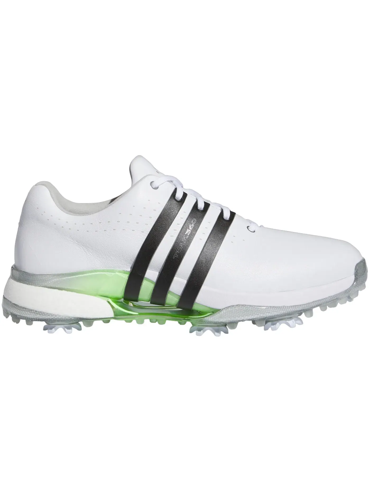 Женские кроссовки для гольфа Adidas Tour360 24 — изображение 1 из 1, белый/черный/зеленый