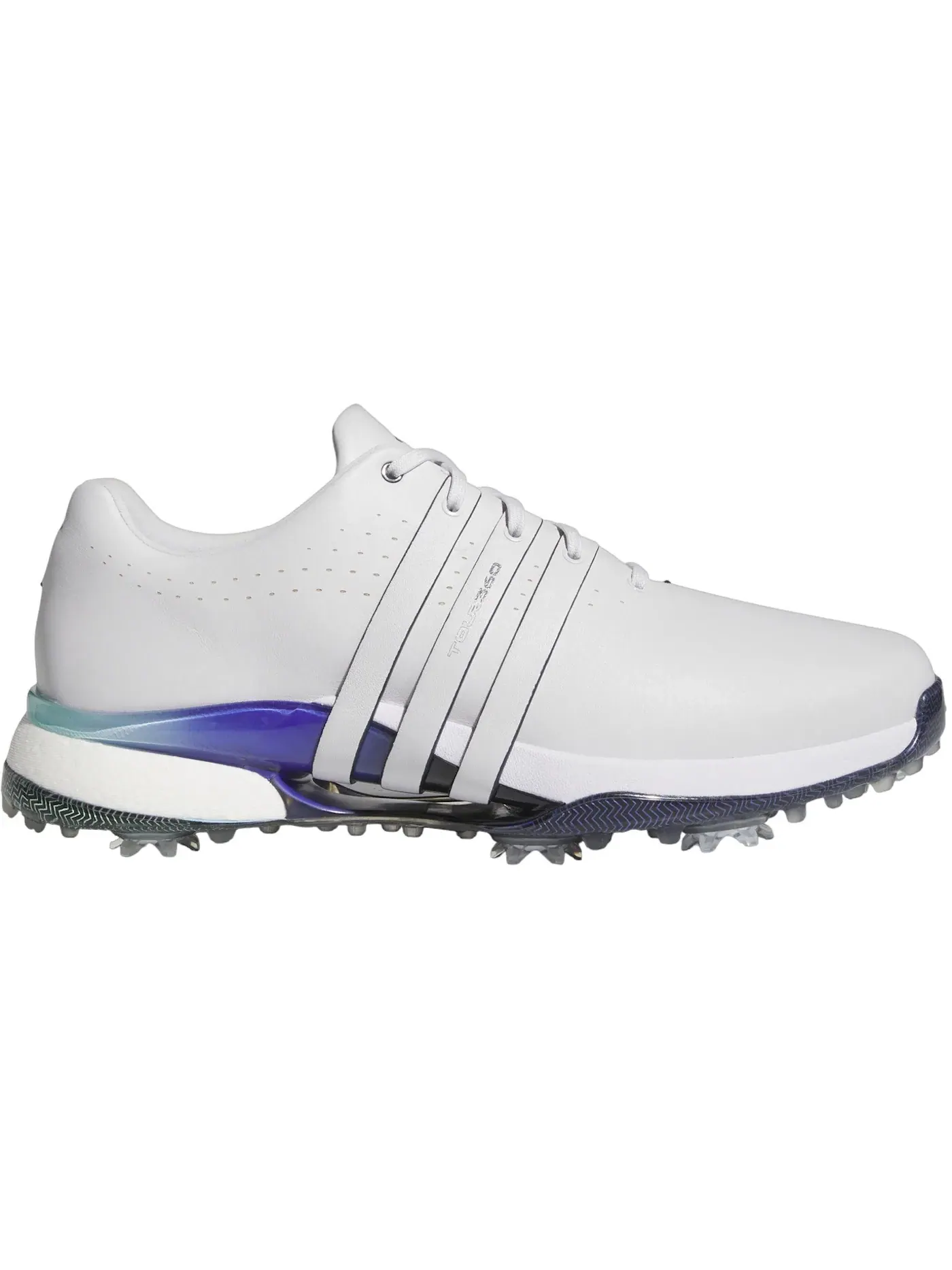 Мужские шипованные кроссовки для гольфа с длинным рукавом Adidas Tour360 24 Golf — изображение 1 из 1, серый синий