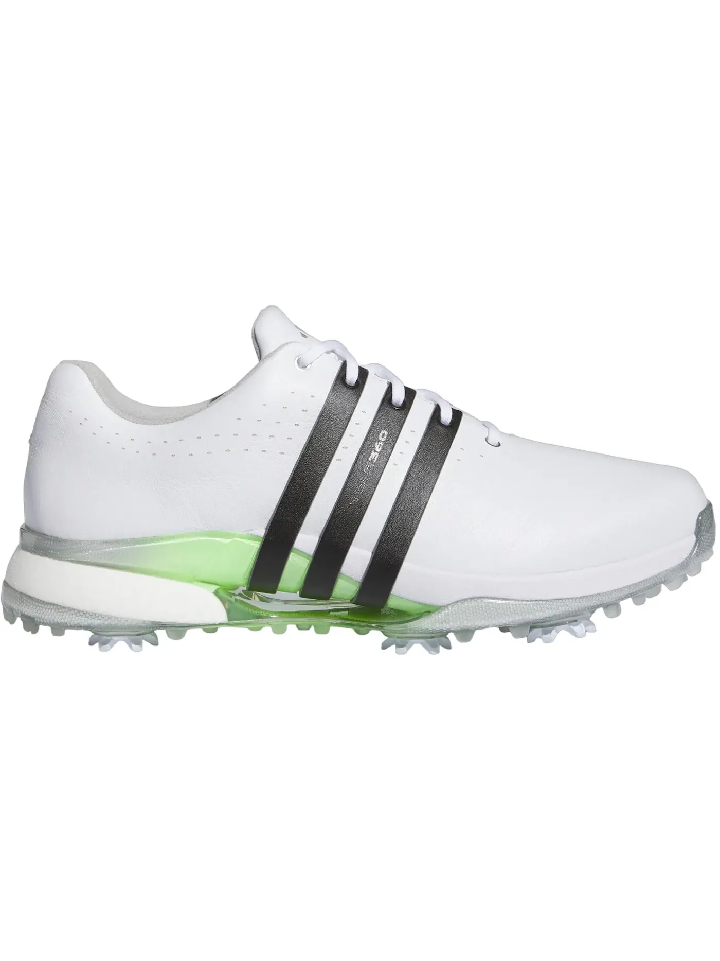 Мужские кроссовки для гольфа Adidas Tour360 24 Wide Golf — изображение 1 из 1, белый черный зеленый