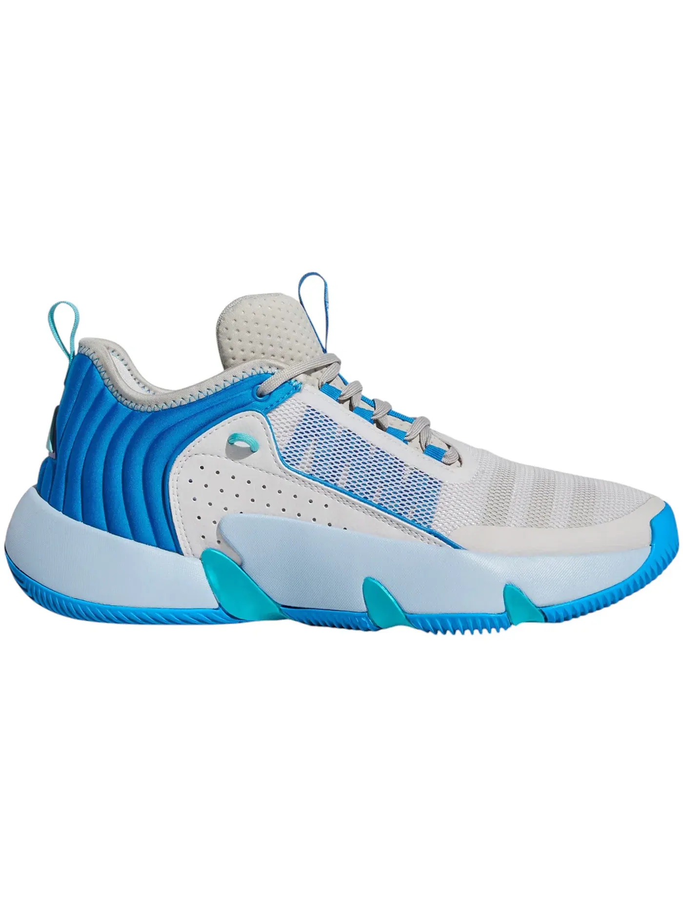 Мужские кроссовки с технологией Trae Unlimited Adidas — изображение 1 из 1, серый/серый/яркий синий