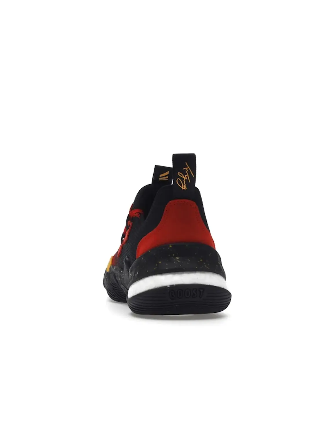 Мужские кроссовки с асимметричным дизайном Adidas Trae Young 1 — изображение 4 из 4, черный/красный/желтый