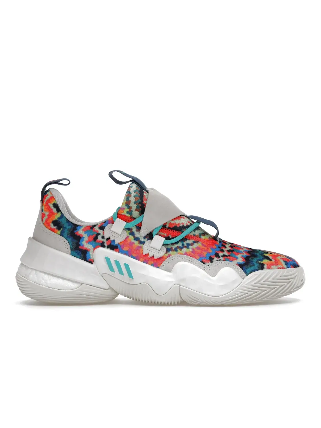Мужские кроссовки с принтом тай-дай Adidas Trae Young 1 — изображение 1 из 4, белый мульти