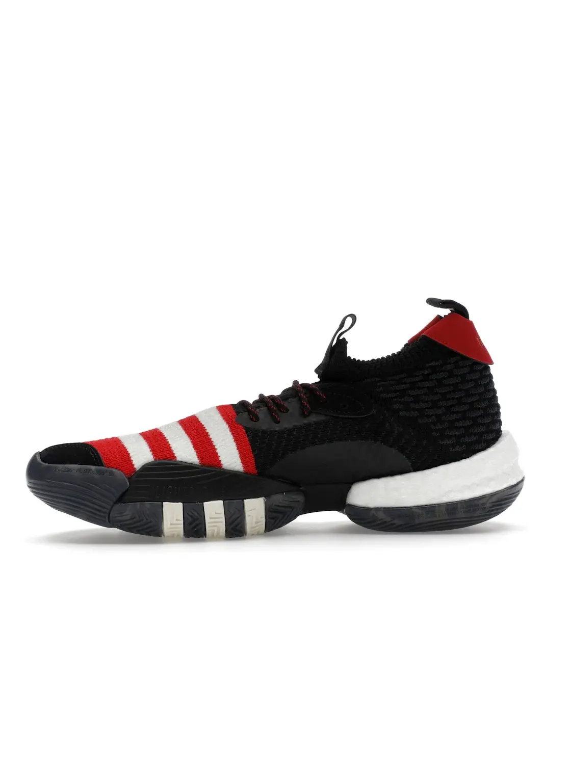 Мужские кроссовки для баскетбола Adidas Trae Young 2.0 — изображение 3 из 4, черный//белый