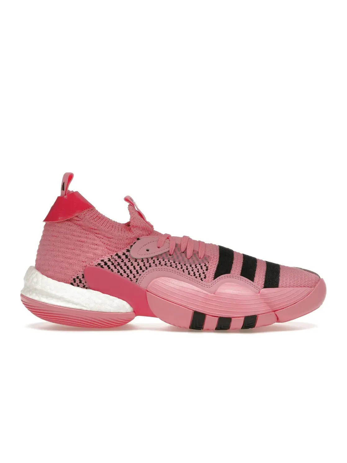 Мужские кроссовки для баскетбола с высоким верхом Adidas Trae Young 2.0 — изображение 1 из 4, розовый/черный