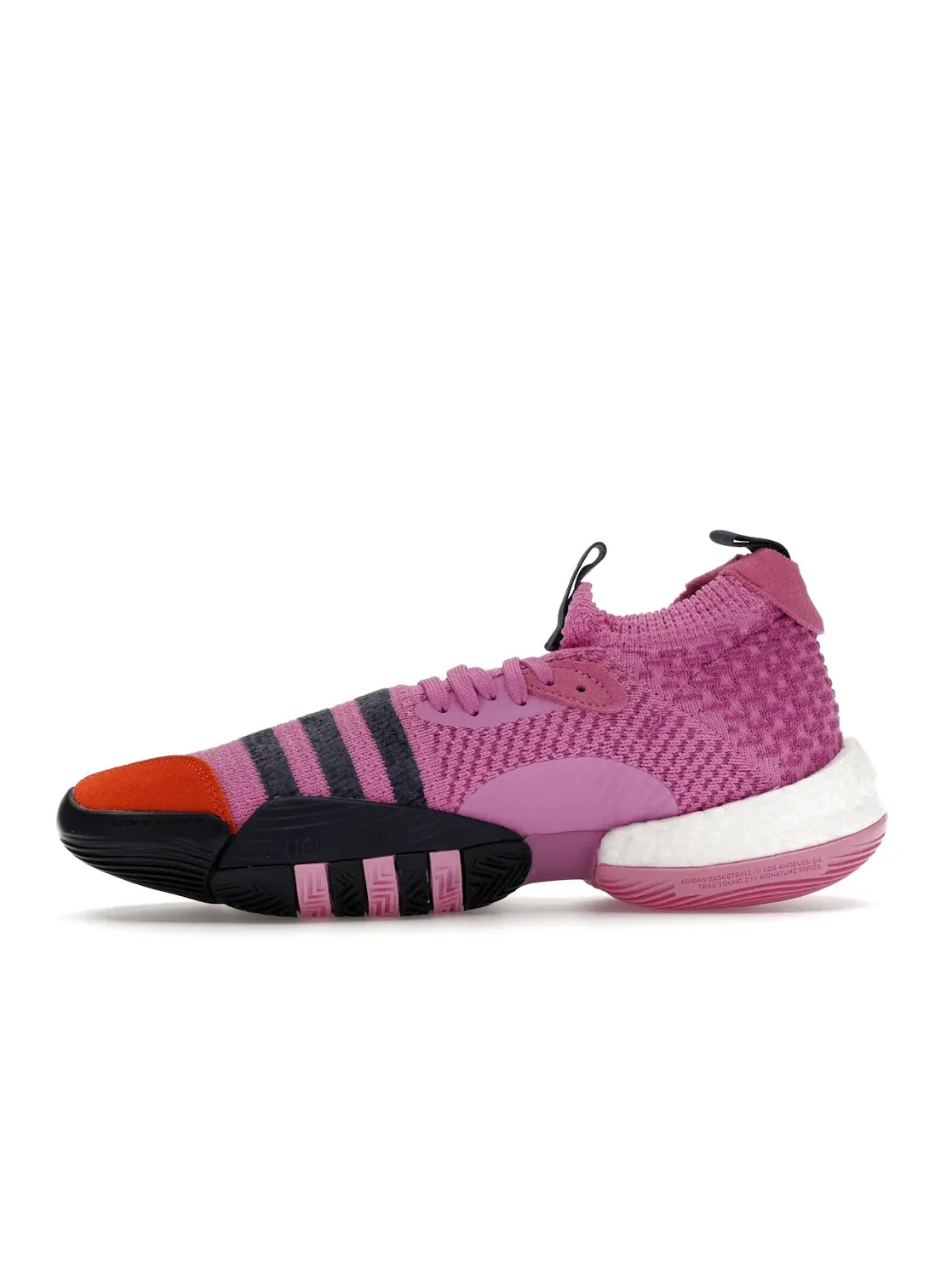 Мужские кроссовки баскетбольные Adidas Trae Young 2.0 — изображение 3 из 4, темно-синий/оранжевый