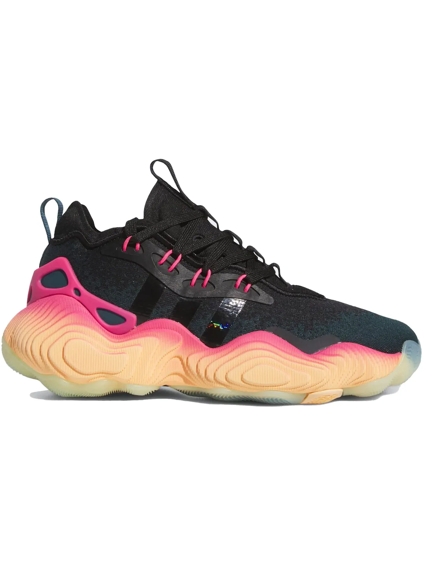 Детские кроссовки для баскетбола Trae Young 3 Adidas — изображение 1 из 1, черный/оранжевый