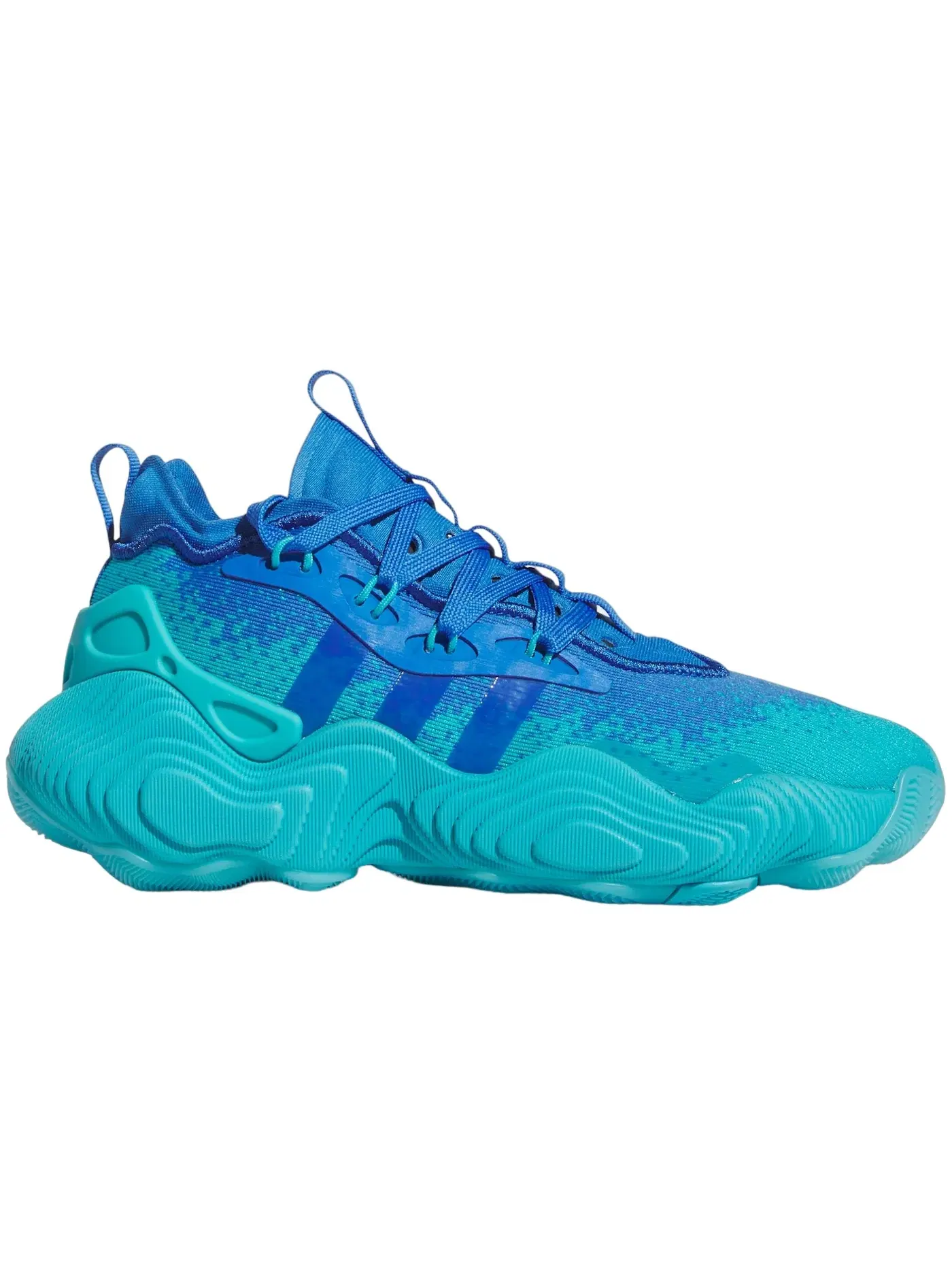 Детские кроссовки для мальчиков Adidas Trae Young 3 — изображение 1 из 1, голубой/синий/голубой