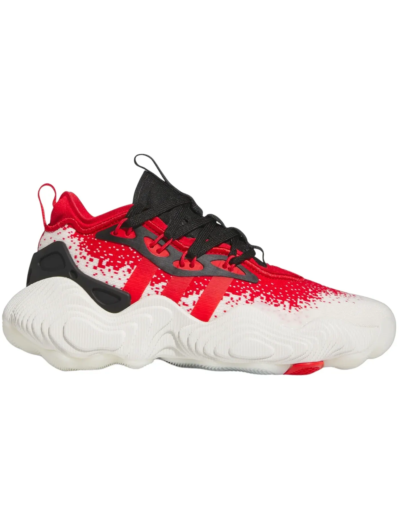 Детские кроссовки для мальчиков с принтом Adidas Trae Young 3 — изображение 1 из 1, белый красный черный