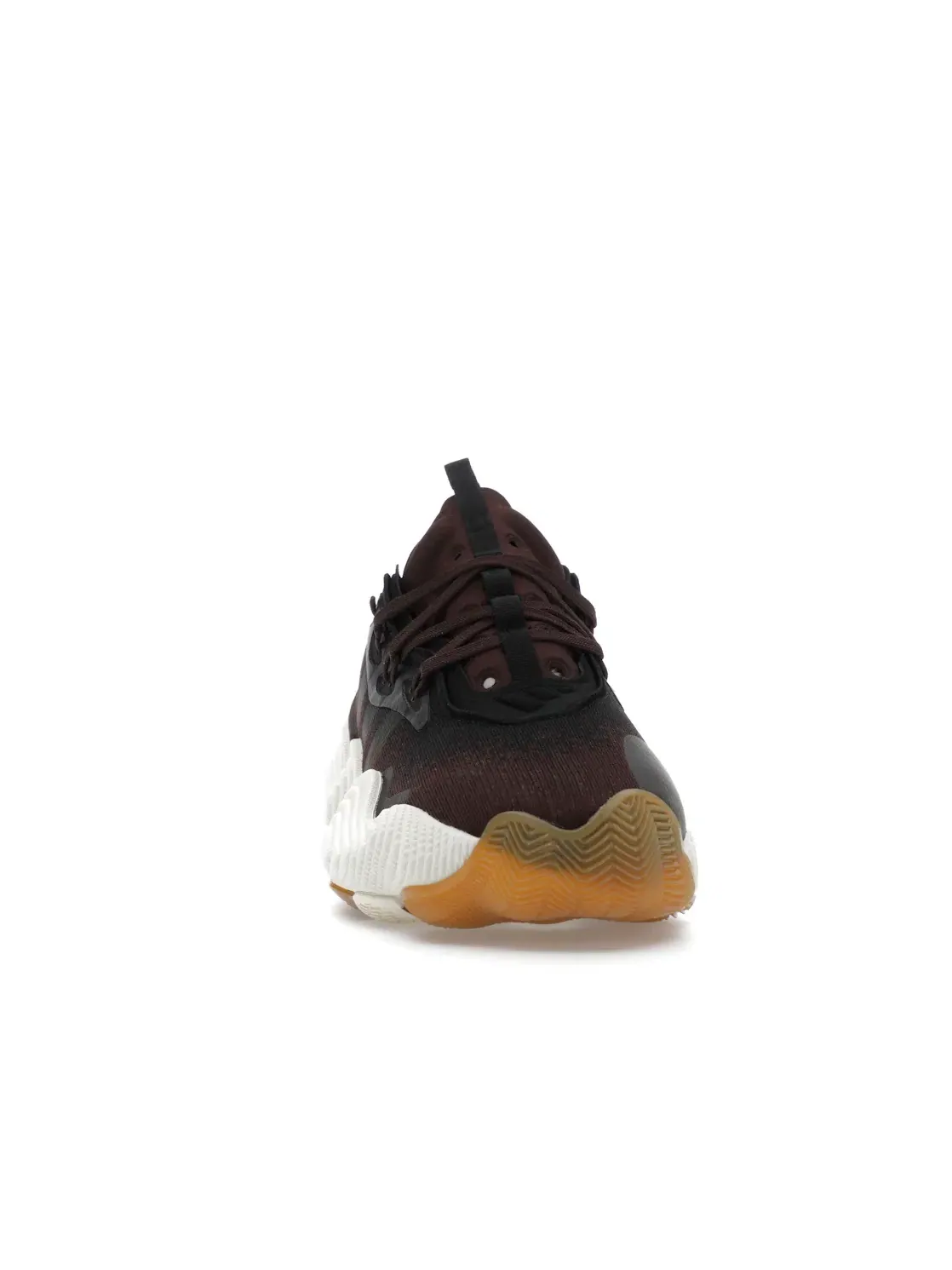 Мужские кроссовки для баскетбола с высокой поддержкой Adidas Trae Young 3 — изображение 2 из 4, коричневый/черный/белый