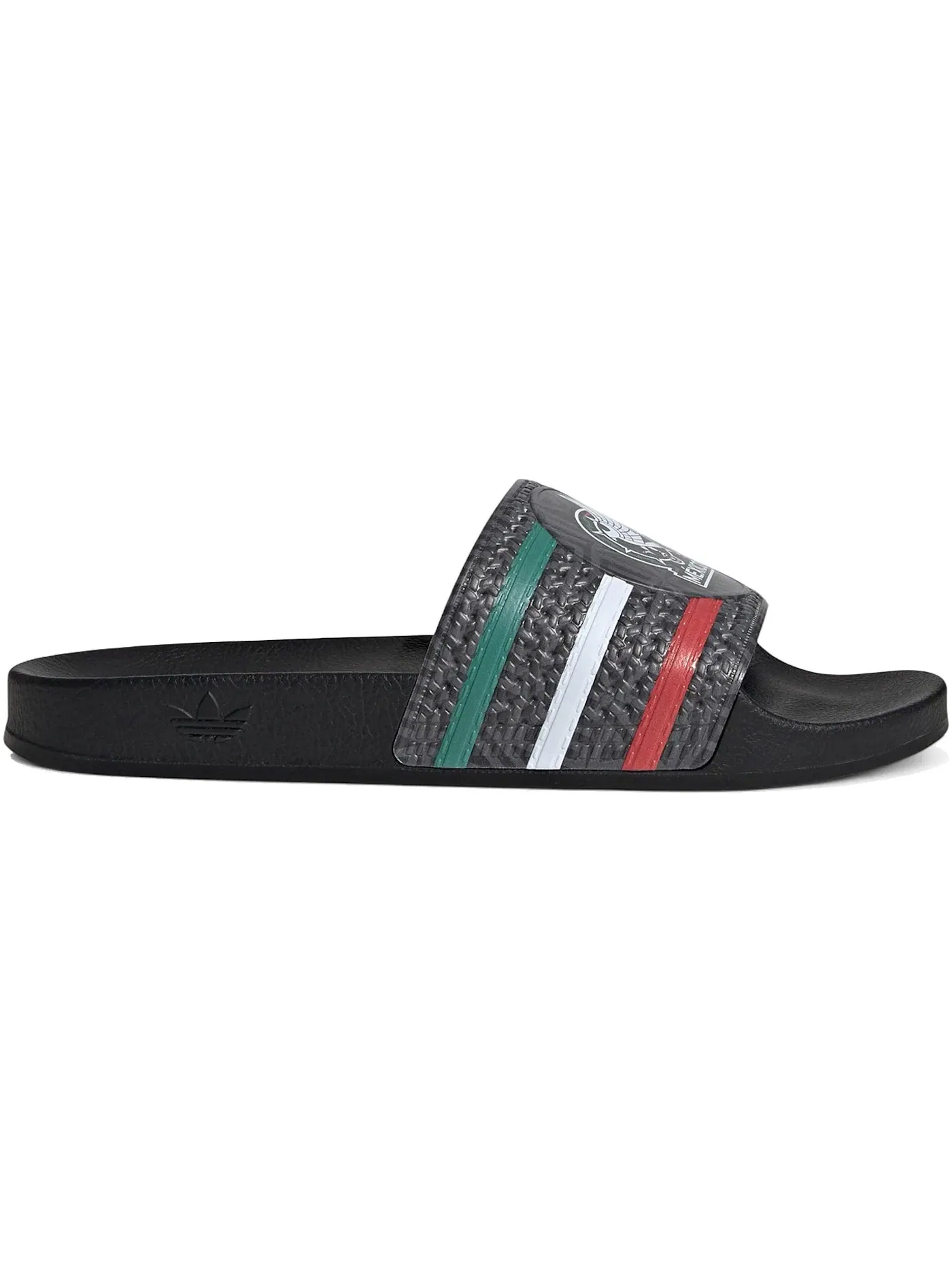 Мужские сандалии-слайды с логотипом Trefoil Slide Adidas — изображение 1 из 1, черный//черный