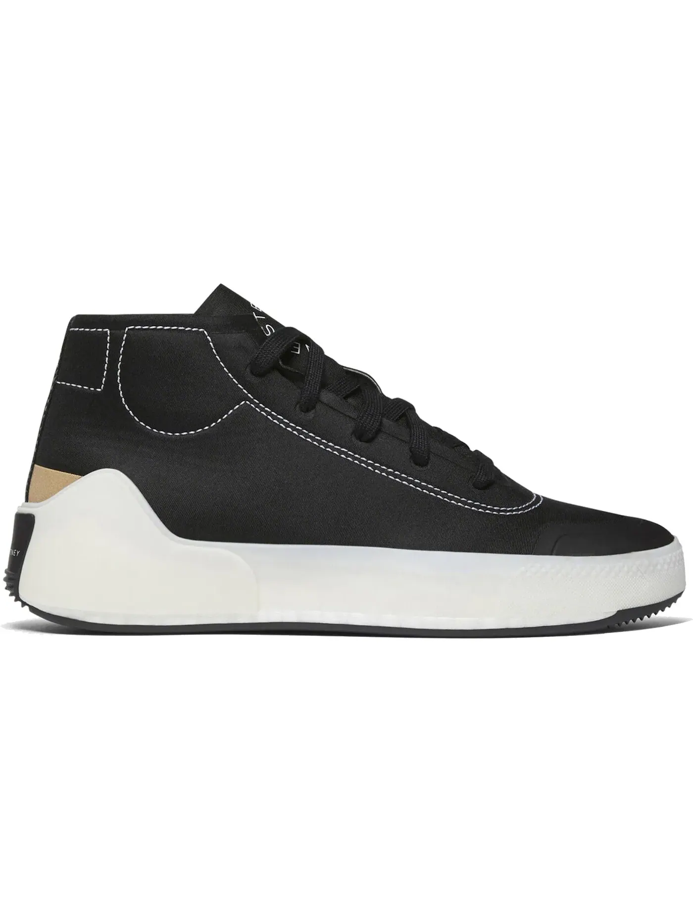 Женские кроссовки с высоким верхом Adidas Treino Mid Sella McCartney — изображение 1 из 1, черный/белый/белый