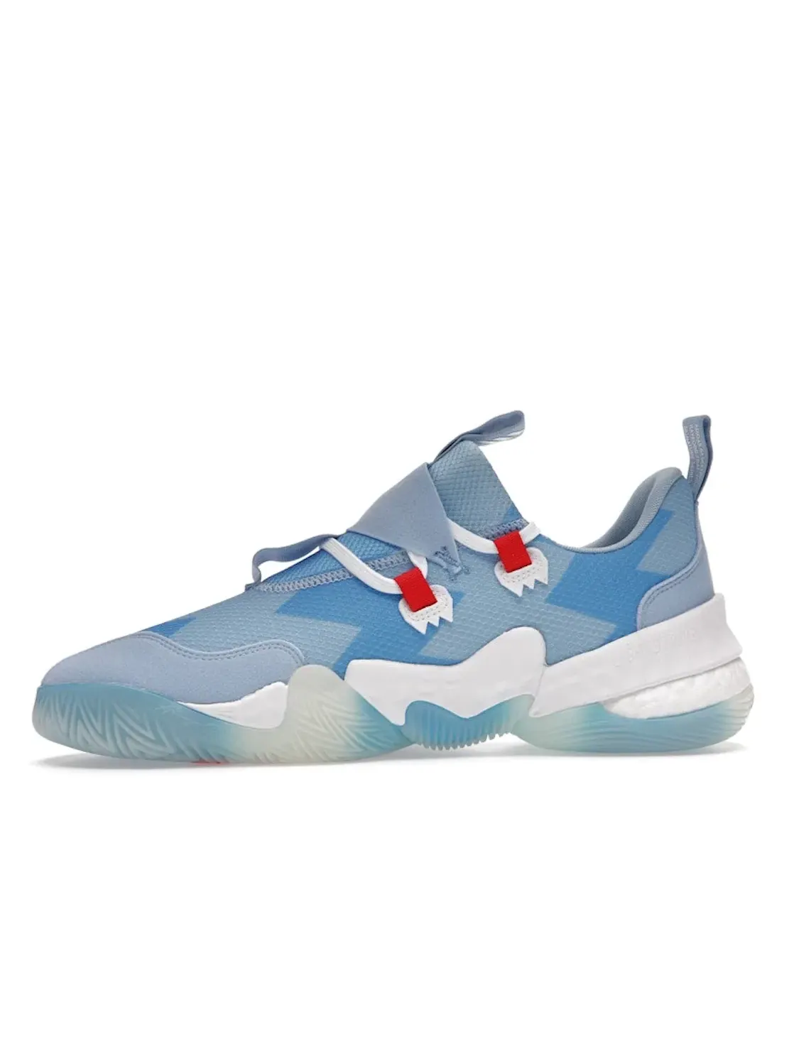 Мужские кроссовки для баскетбола Ice Trae Adidas — изображение 3 из 4, синий/белый-красный