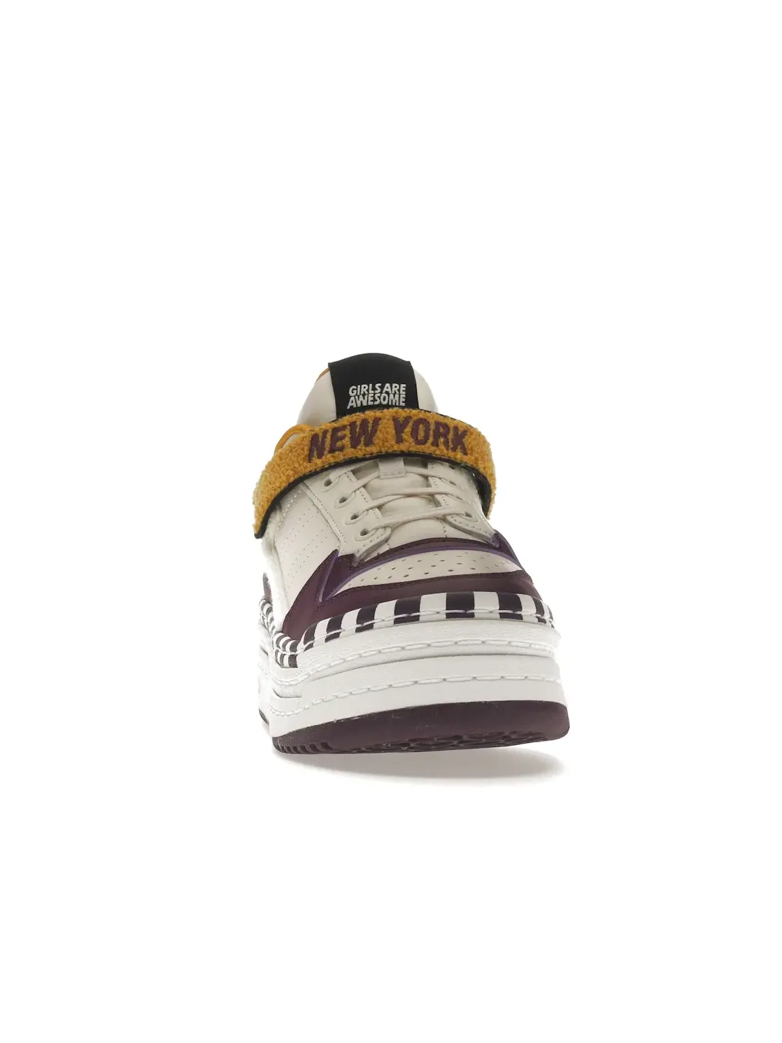 Женские кроссовки с платформой Adidas Triple Platforum Low — изображение 2 из 4, белый/белый-фиолетовый