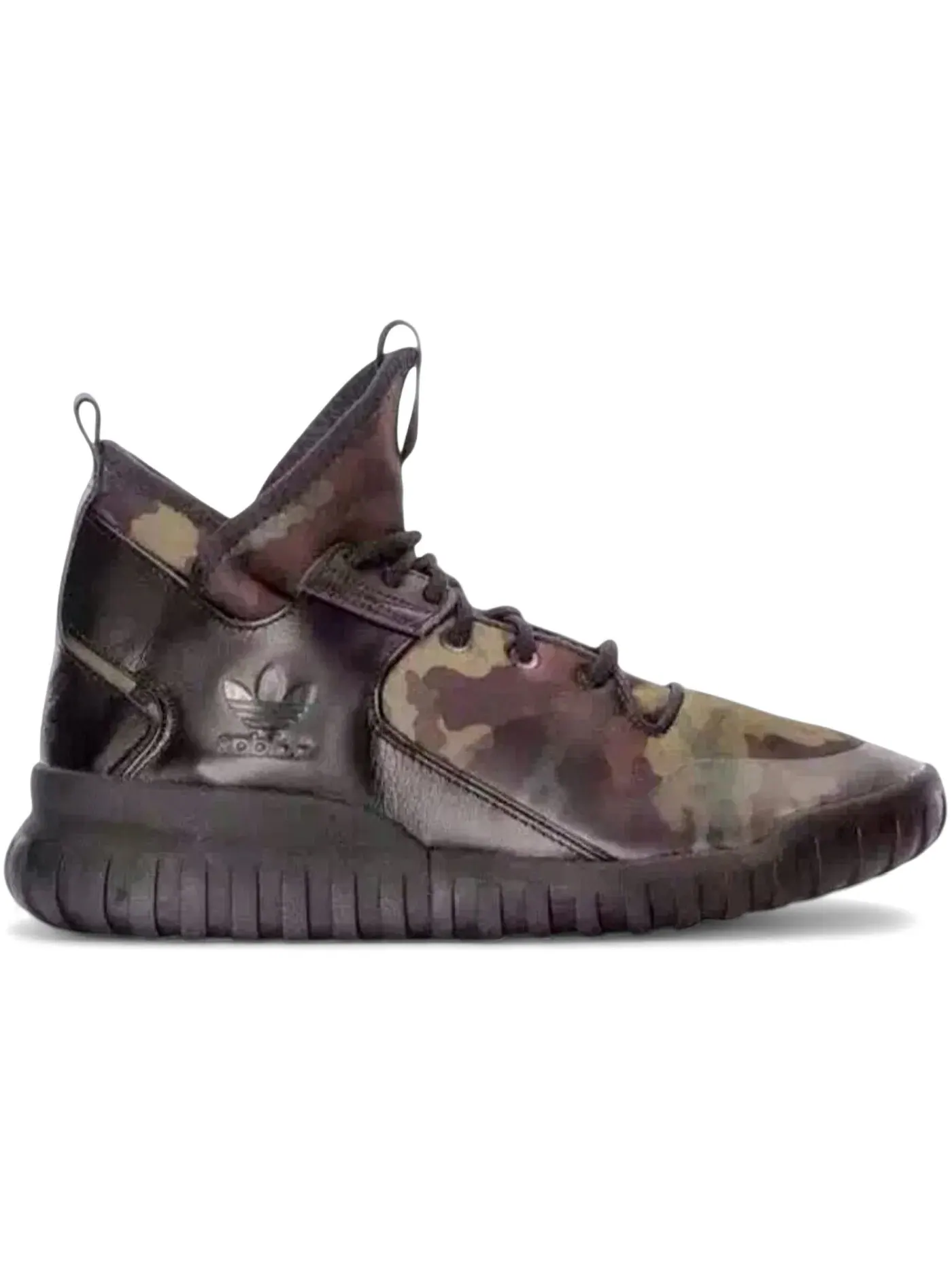 Мужские кроссовки Lifestyle с принтом Adidas Tubular X — изображение 1 из 1, черный/темный коричневый
