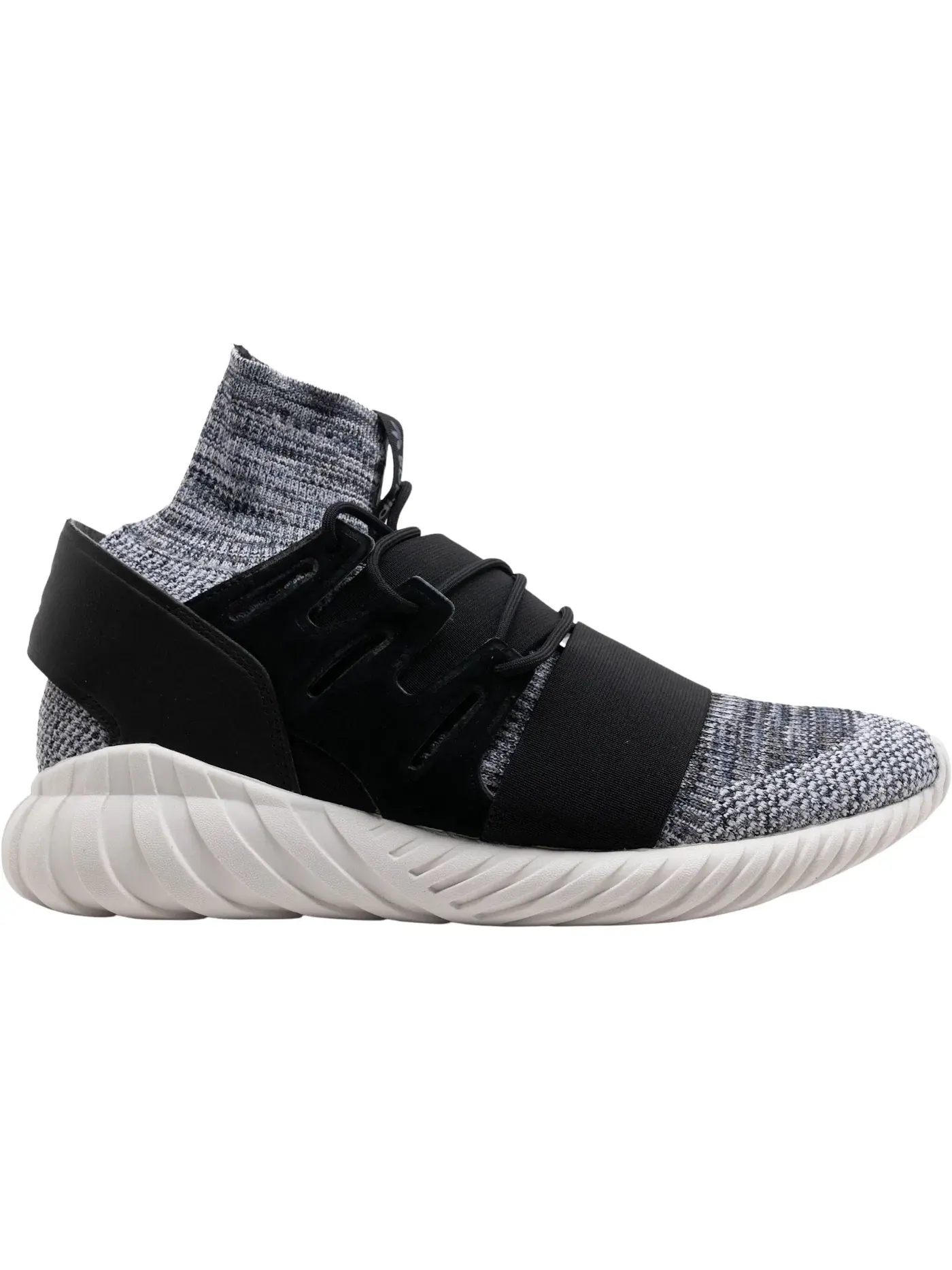 Мужские кроссовки Lifestyle Adidas Tubular Doom Primeknit — изображение 1 из 1, черный/серый