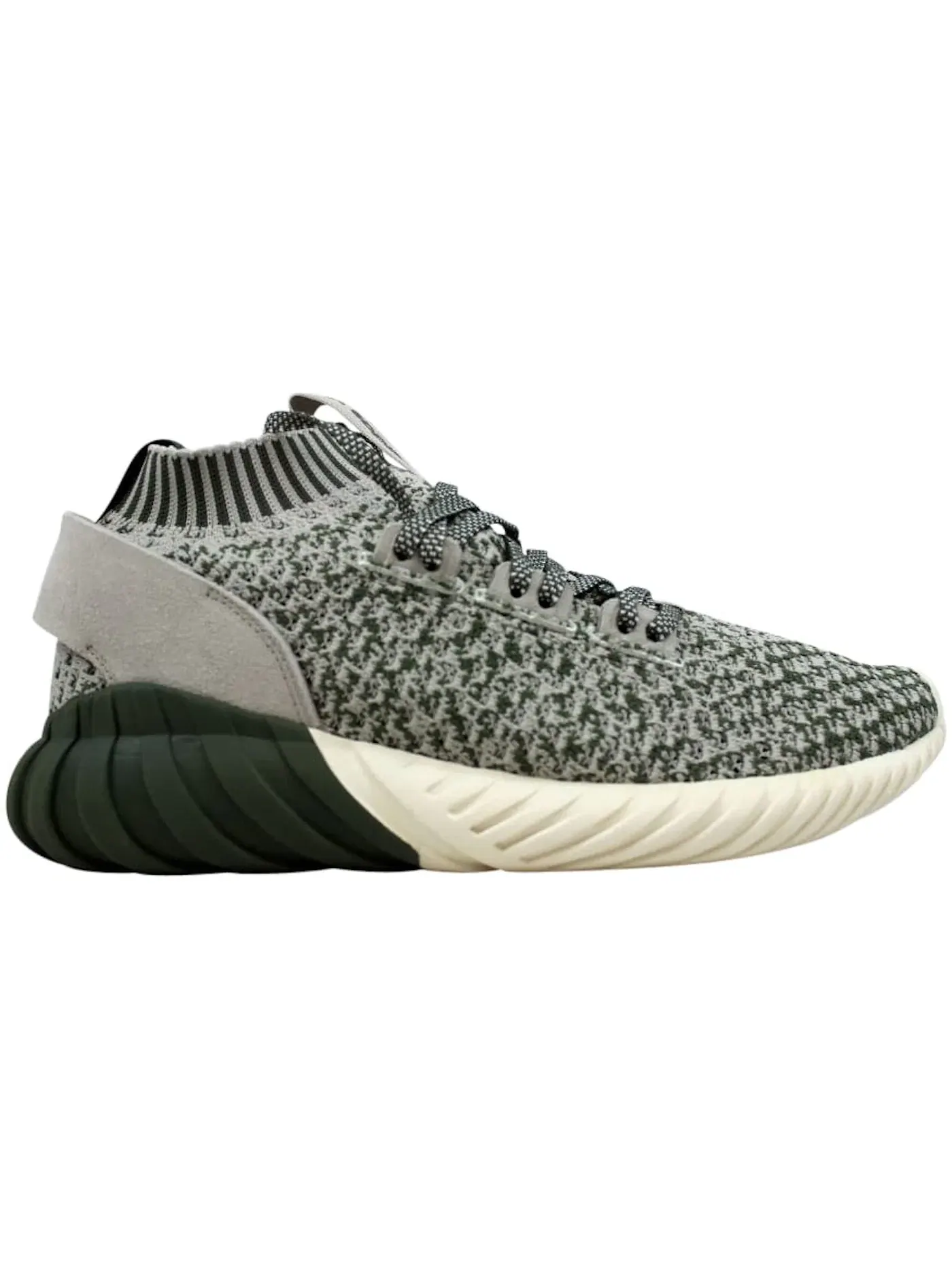 Мужские кроссовки с высоким верхом Adidas Tubular Doom Sock Primeknit — изображение 1 из 1, зеленый/-белый