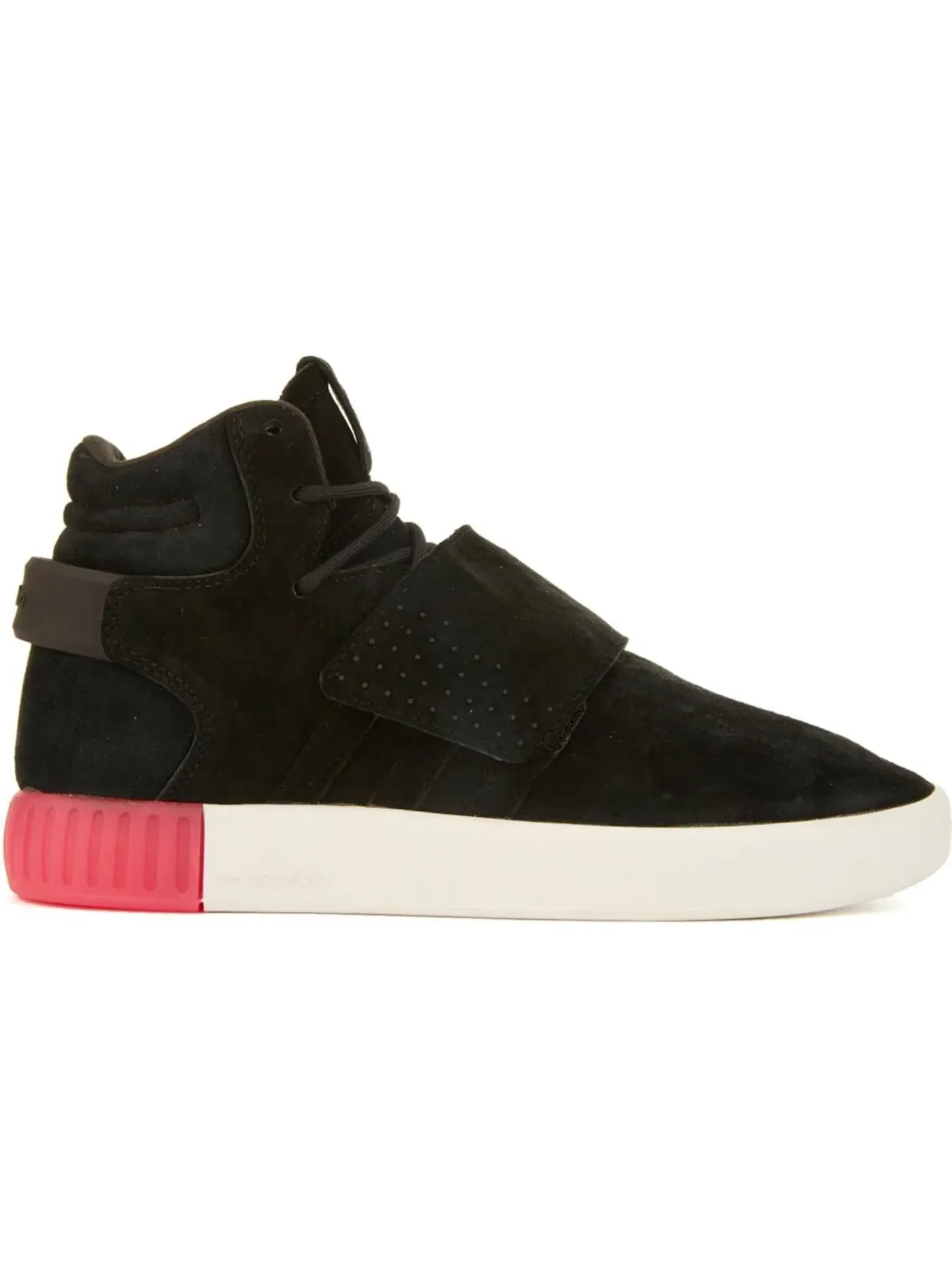 Женские кроссовки Lifestyle с ремешком Adidas Tubular Invader Strap — изображение 1 из 1, черный/черный/розовый