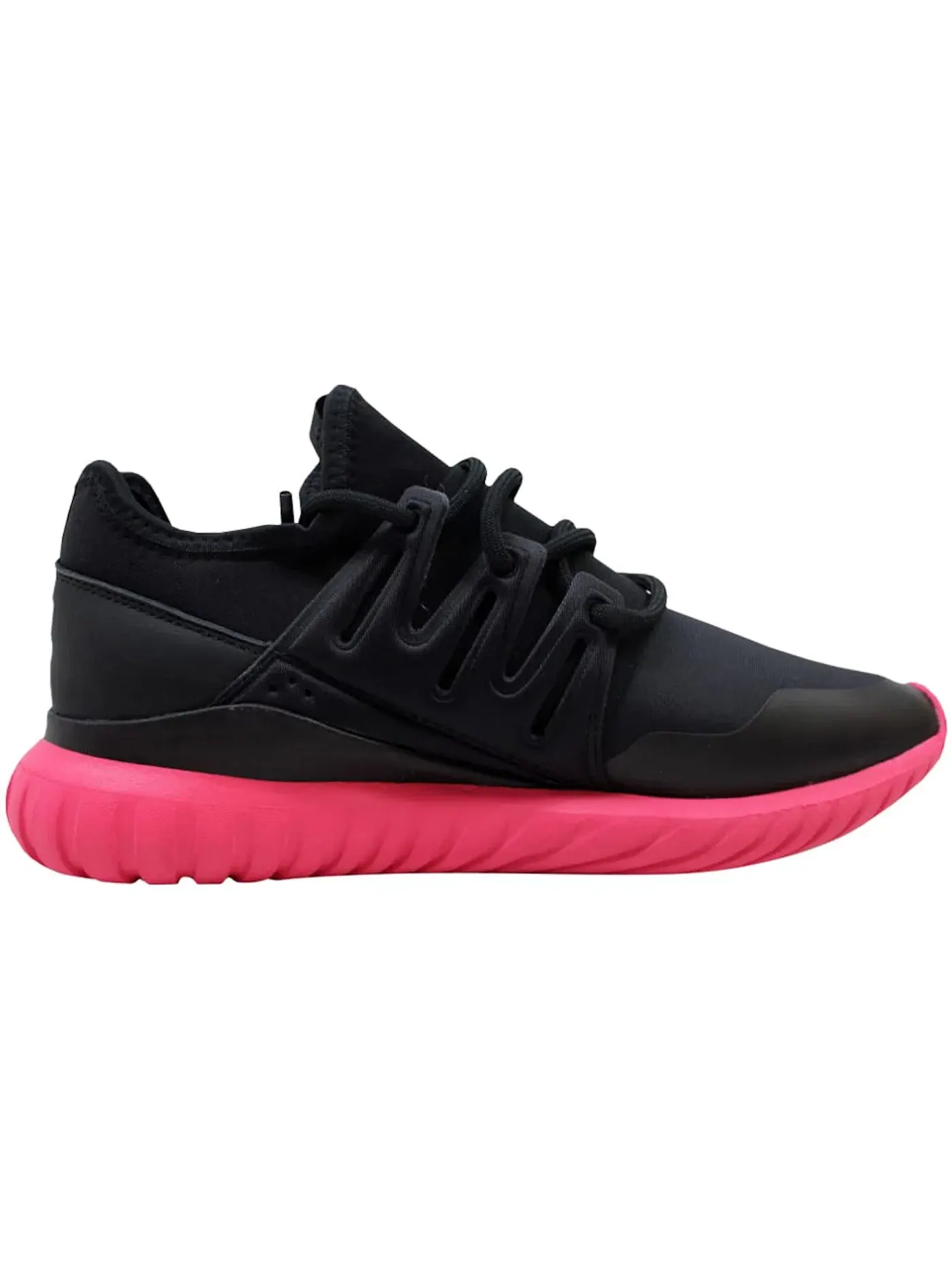 Мужские кроссовки Lifestyle Adidas Tubular Radial — изображение 1 из 1, черный/черный-розовый