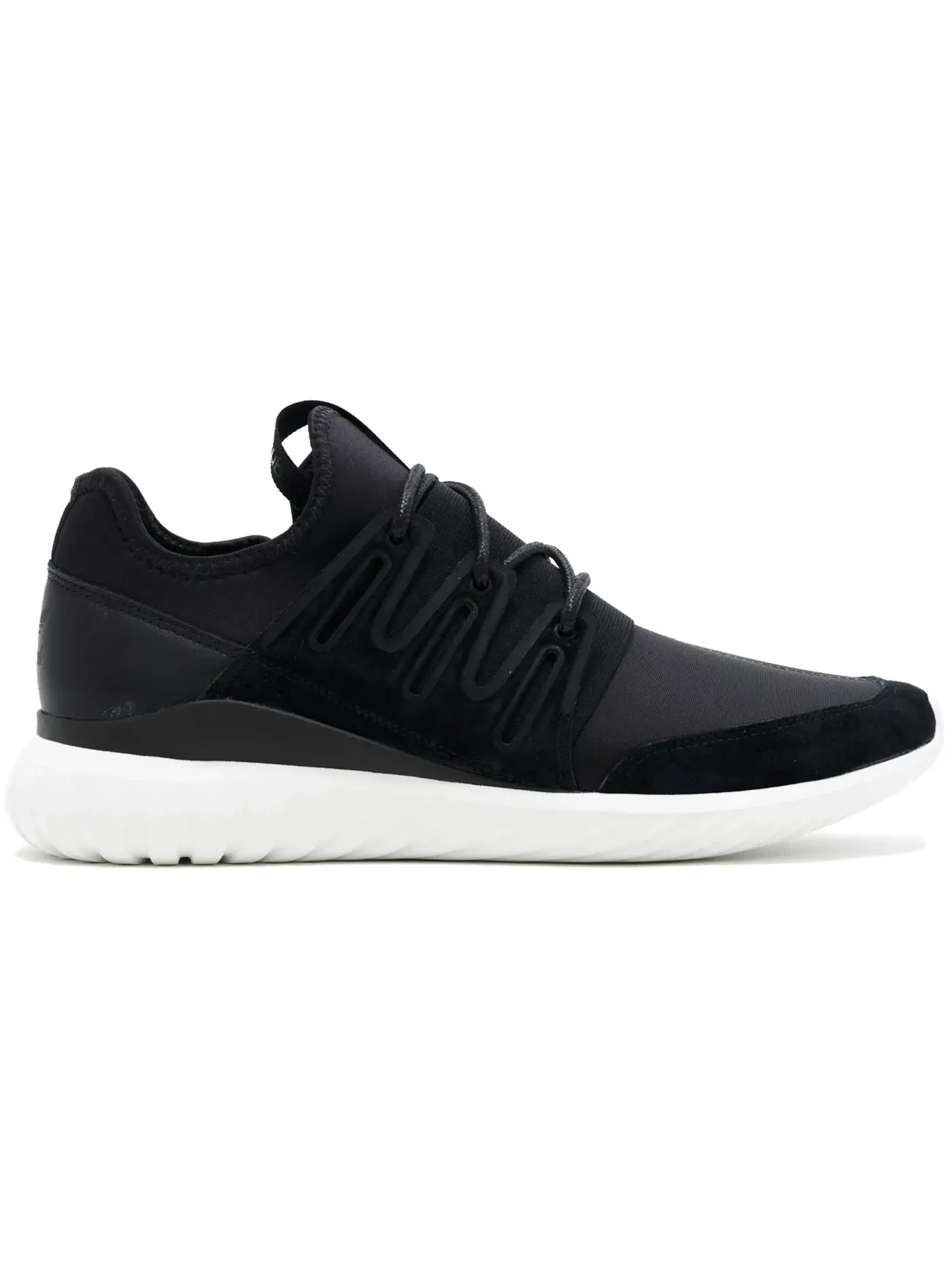 Мужские кроссовки Lifestyle Tubular Radial Adidas — изображение 1 из 1, черный/черный/белый