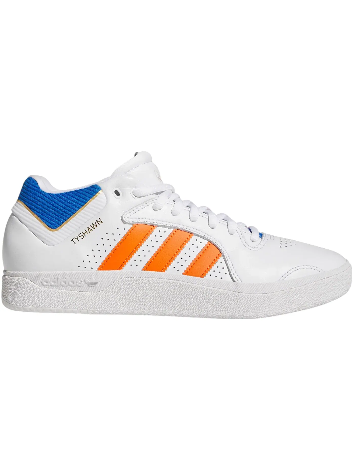 Мужские кроссовки с низким профилем Tyshawn Adidas — изображение 1 из 1, белый/оранжевый/синий