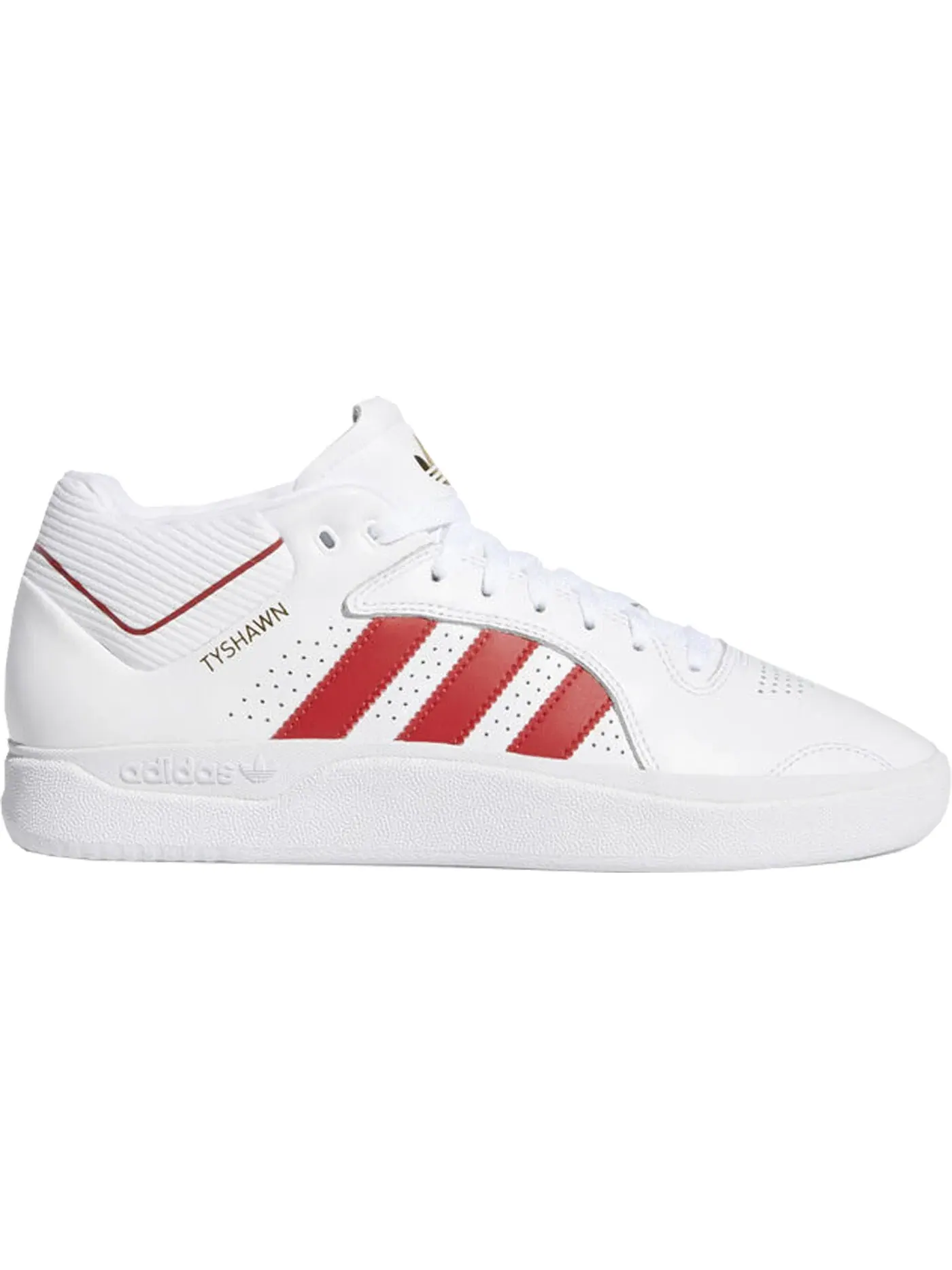 Мужские кроссовки без шнуровки Tyshawn Adidas — изображение 1 из 1, белый//белый