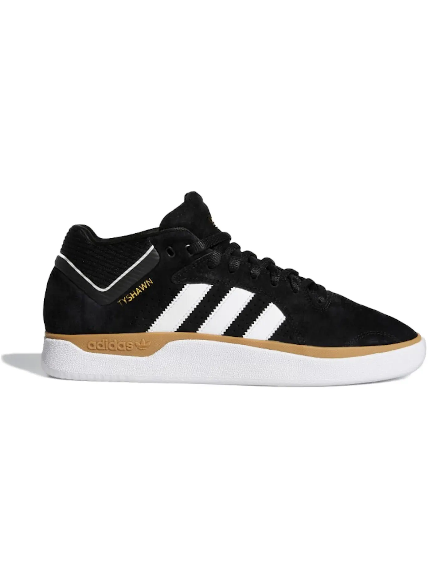 Мужские кроссовки с низким верхом Adidas Tyshawn — изображение 1 из 1, черный/белый